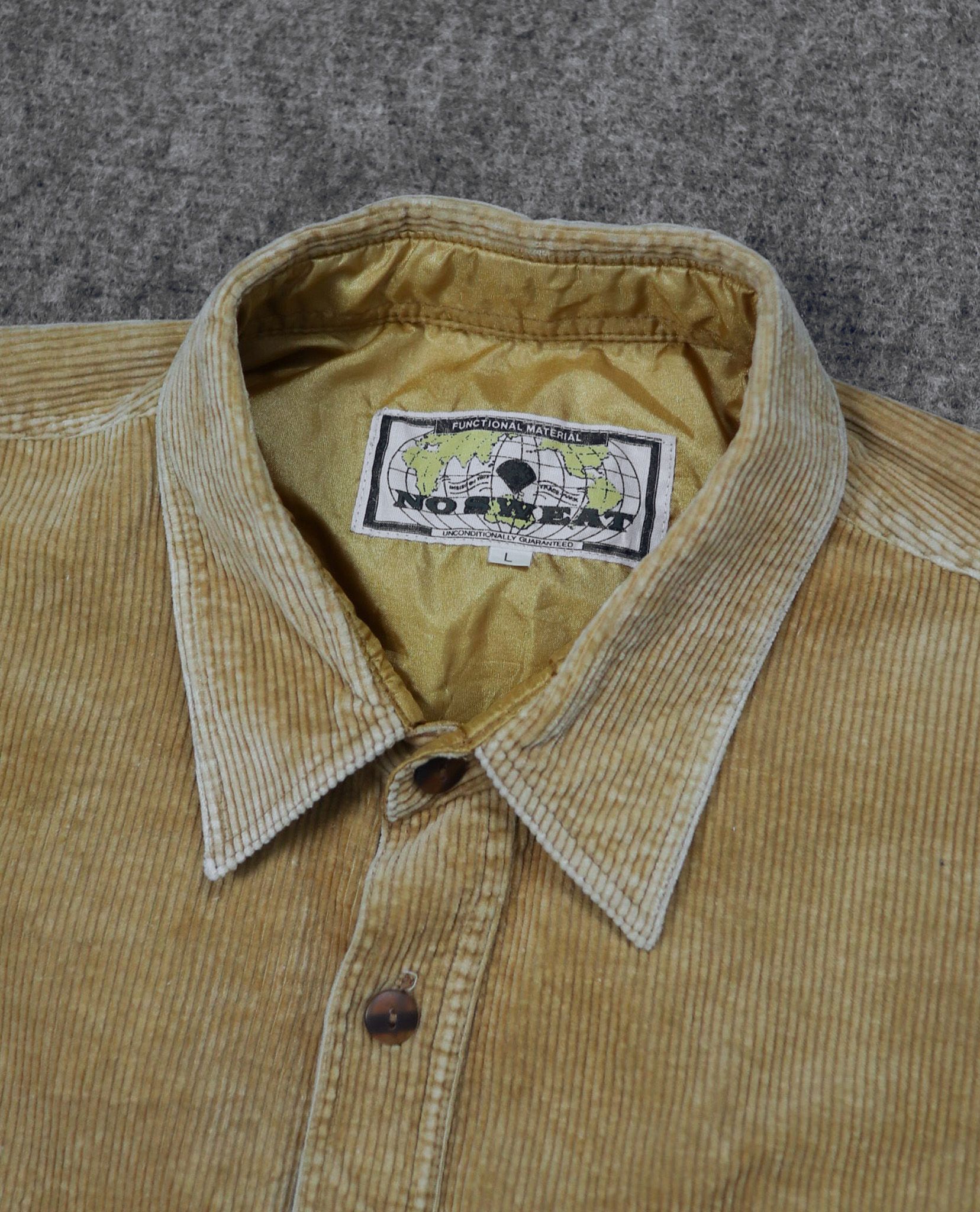 02.23.23 - VTG CORDUROY BUTTON UP SHIRT - NO SWEAT
