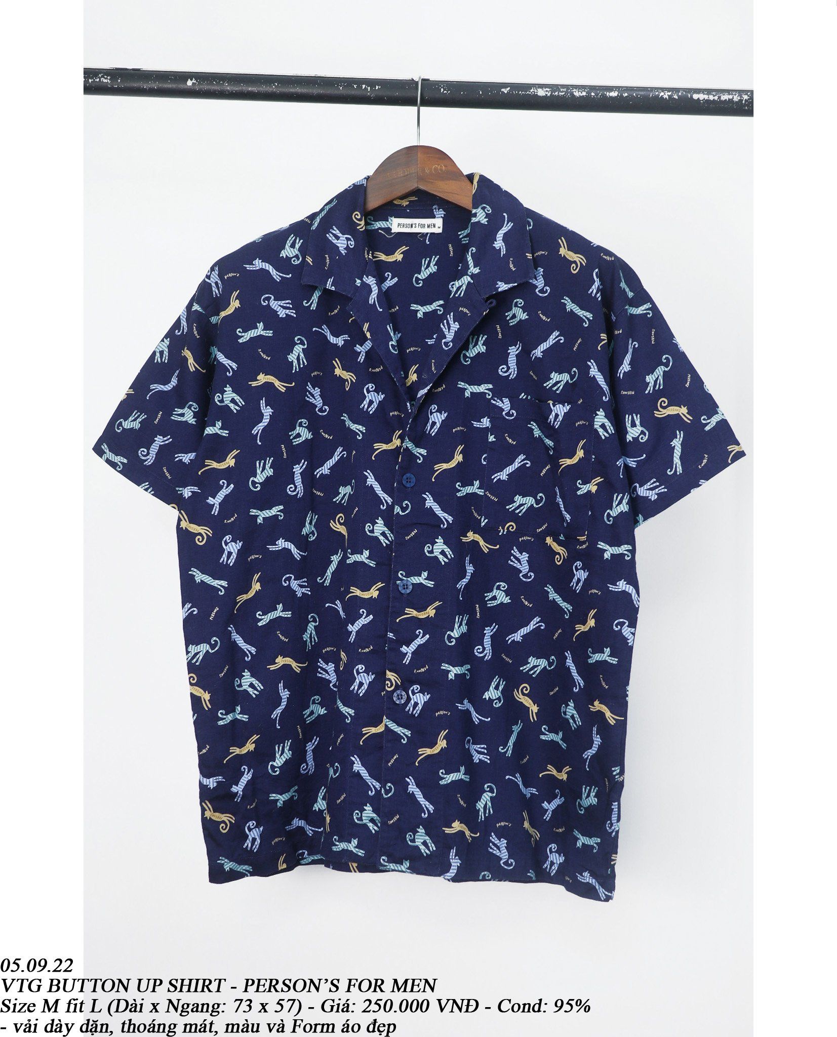 05.09.23 - VTG BUTTON UP SHIRT - PERSON'S FOR MEN
