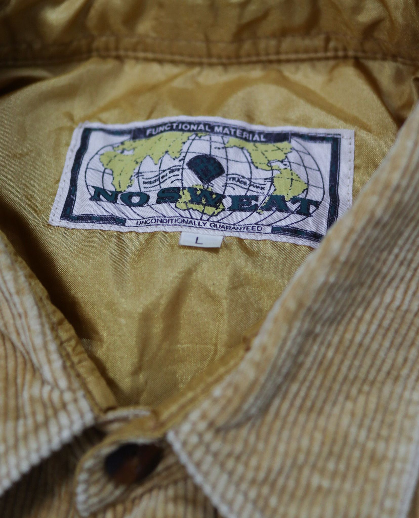 02.23.23 - VTG CORDUROY BUTTON UP SHIRT - NO SWEAT