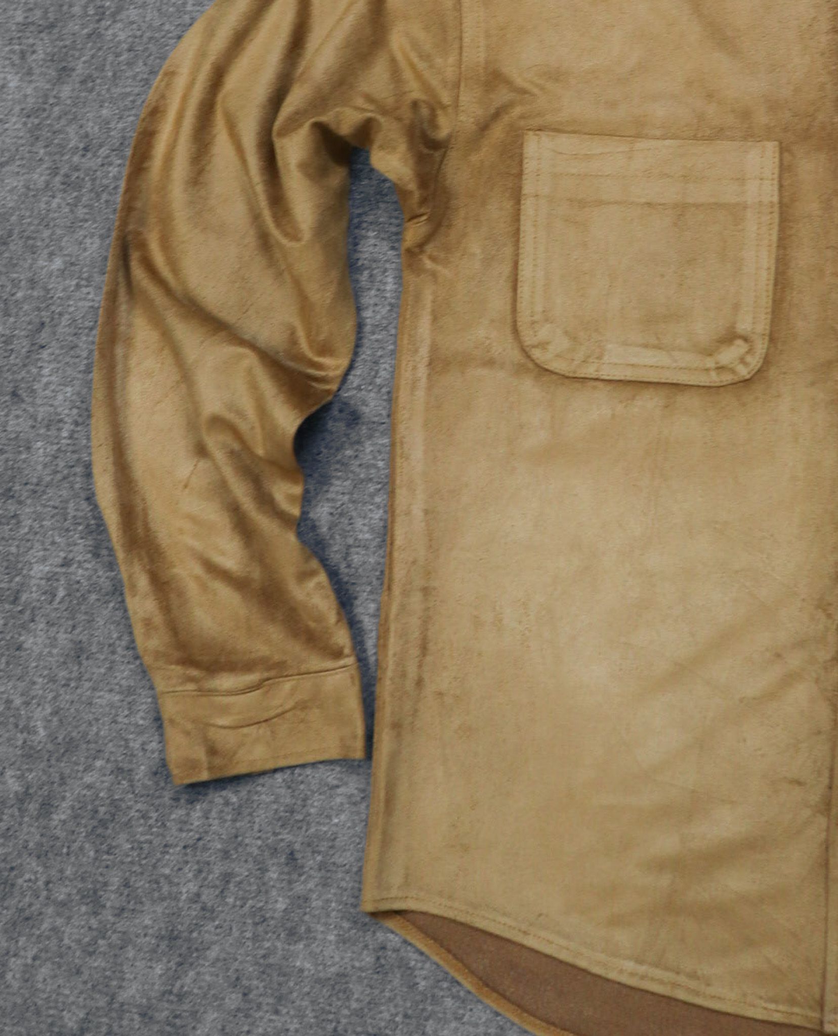 02.23.23 - VTG SUEDE BUTTON UP SHIRT - CONCEPT