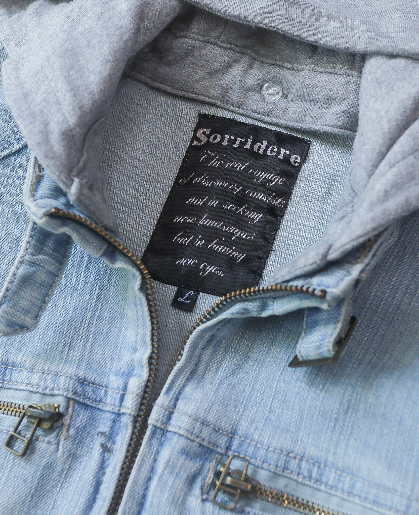 05.23.24 - VTG CROPPED BIKER DENIM JACKET - SORRIDERE