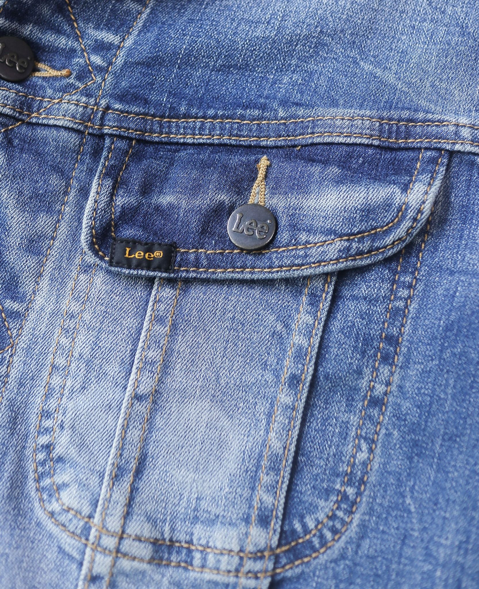 05.24.24 - VTG CROPPED TRUCKER DENIM JACKET - LEE