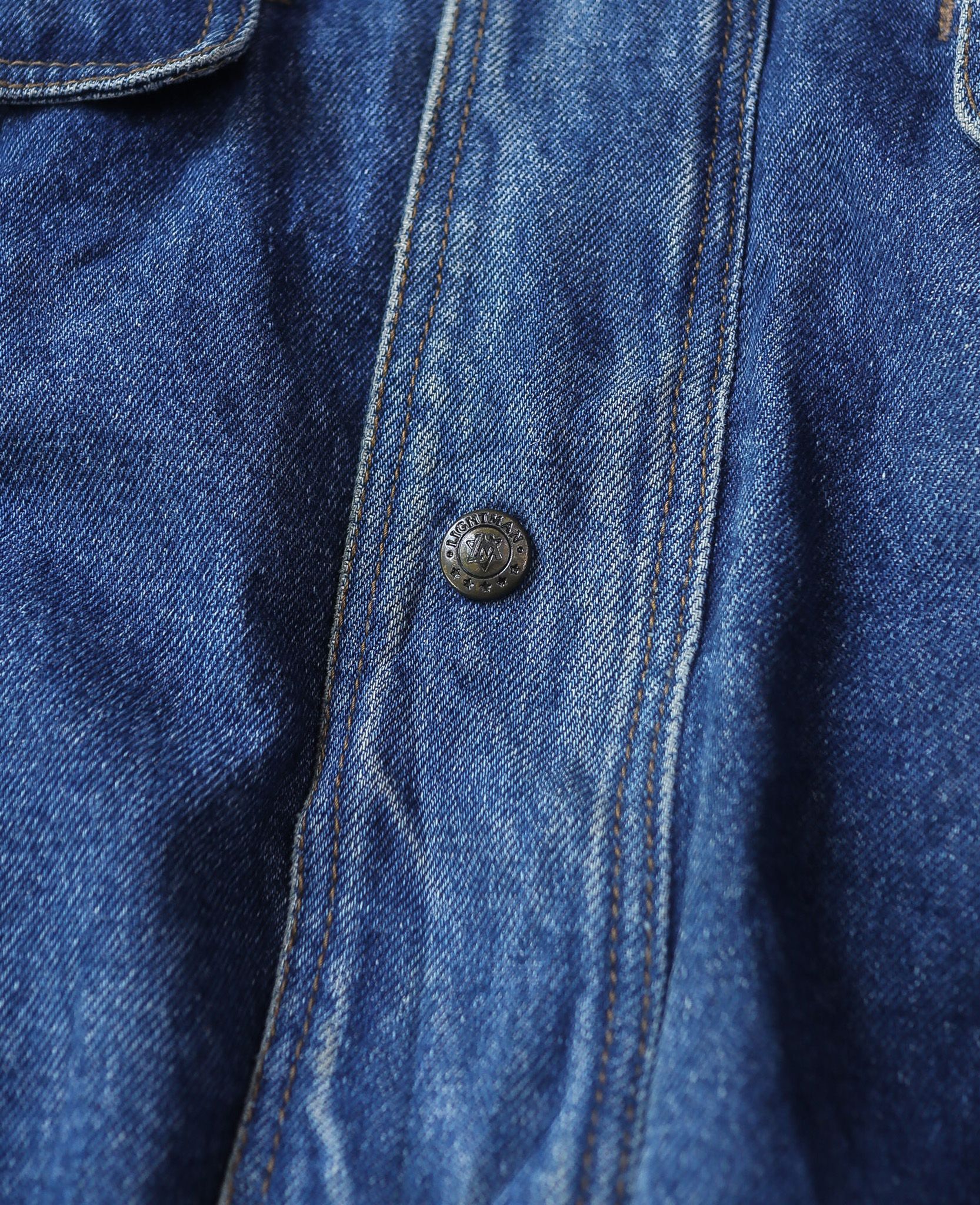 05.24.24 - VTG HEAVY BLOUSON DENIM JACKET - LIGHTMAN