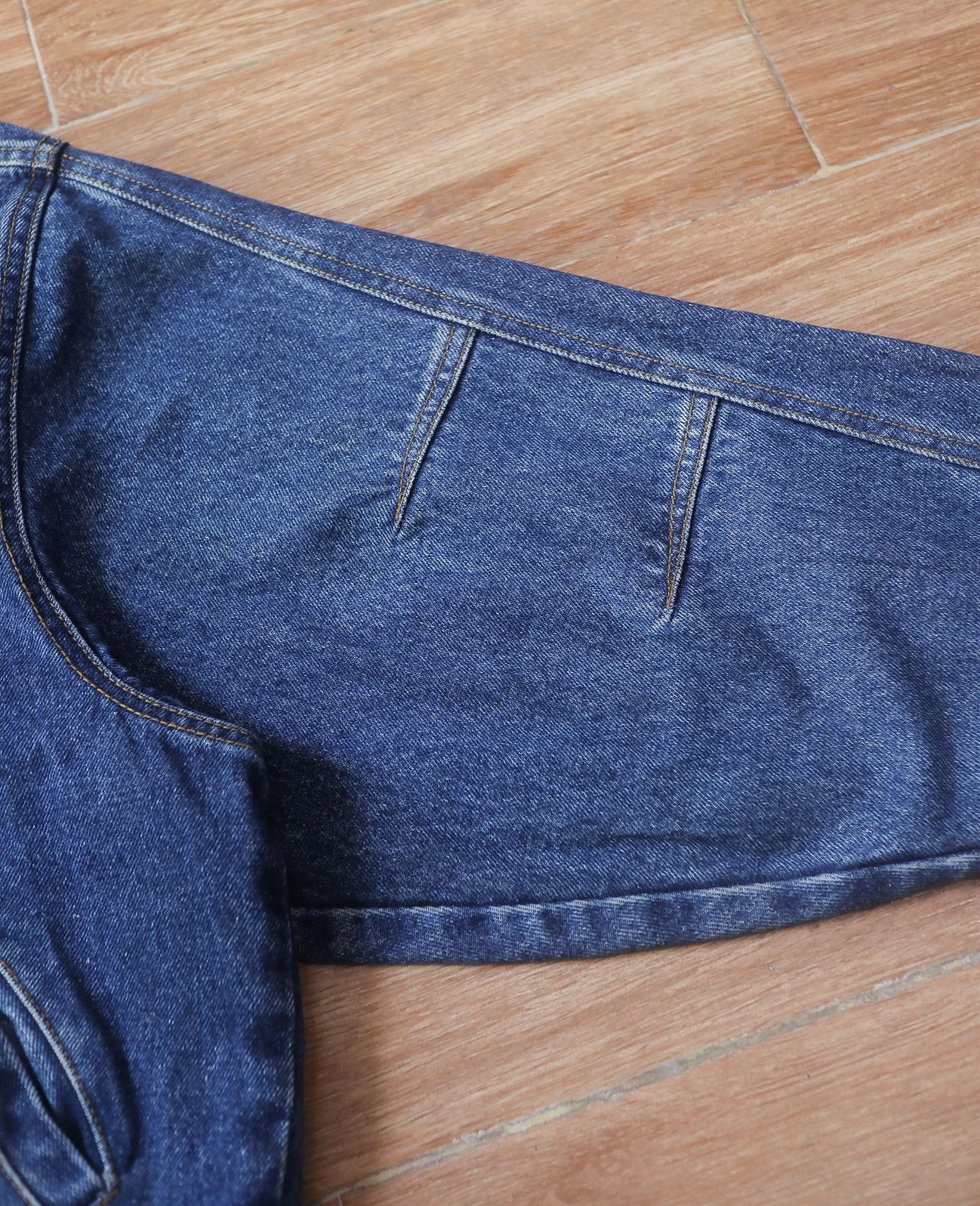 05.24.24 - VTG HEAVY BLOUSON DENIM JACKET - LIGHTMAN