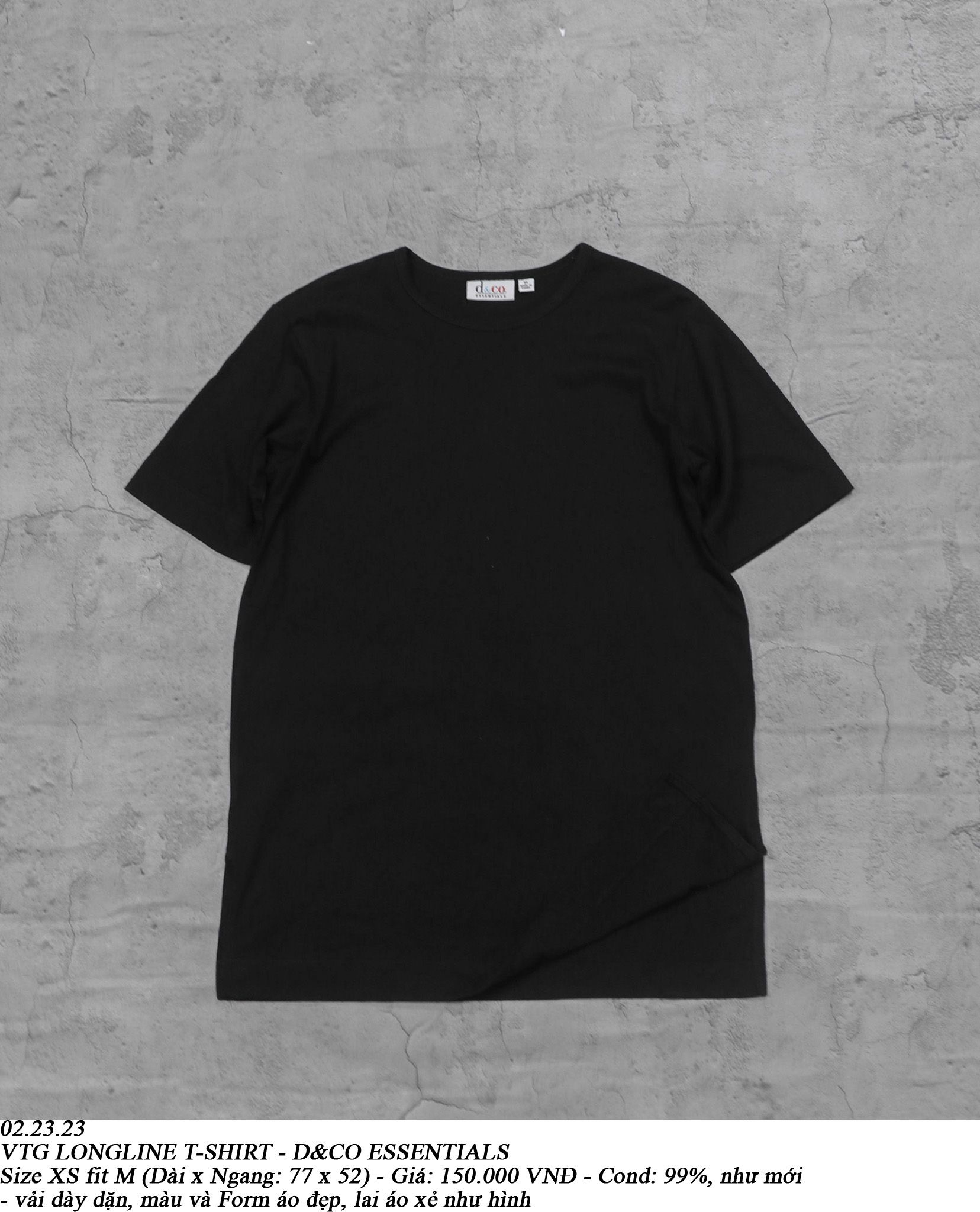 02.23.23 - VTG LONGLINE T-SHIRT - D&CO ESSENTIALS