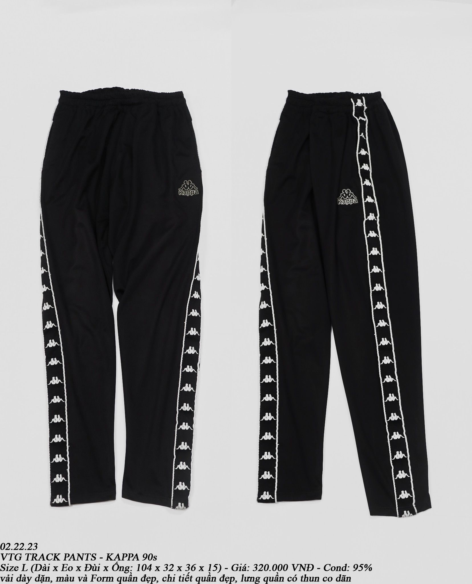 02.22.23 - VTG TRACK PANTS - KAPPA 90s