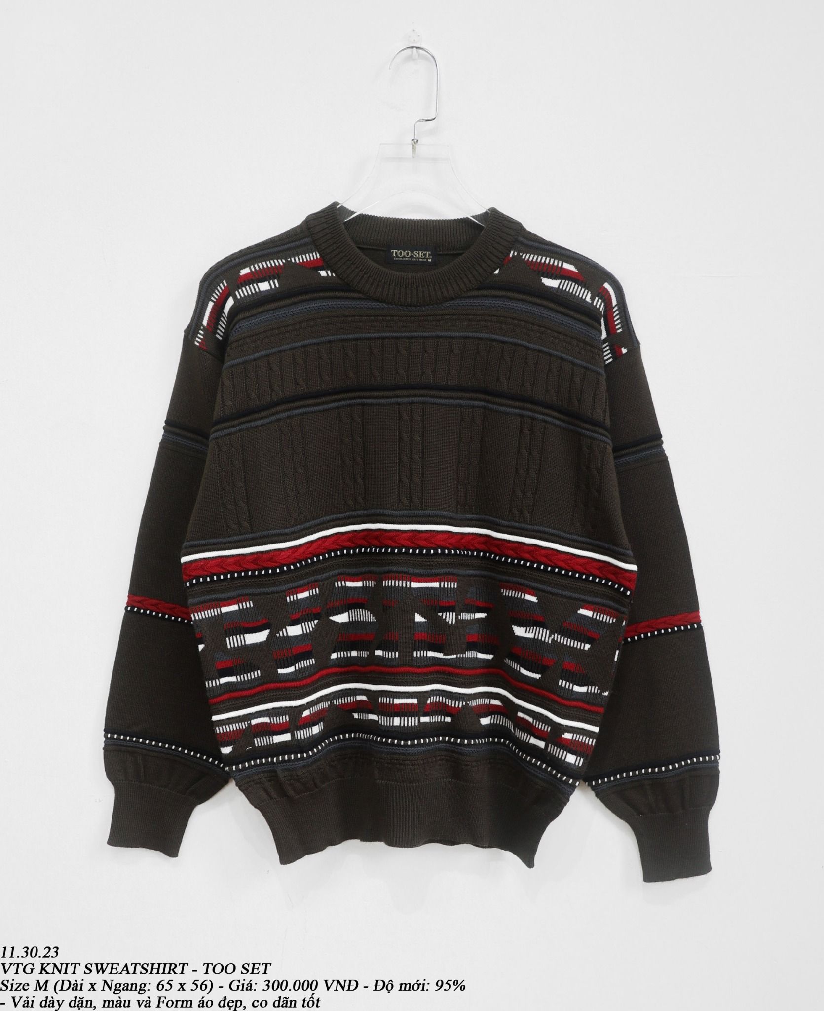11.30.23 - VTG KNIT SWEATSHIRT - TOO SET