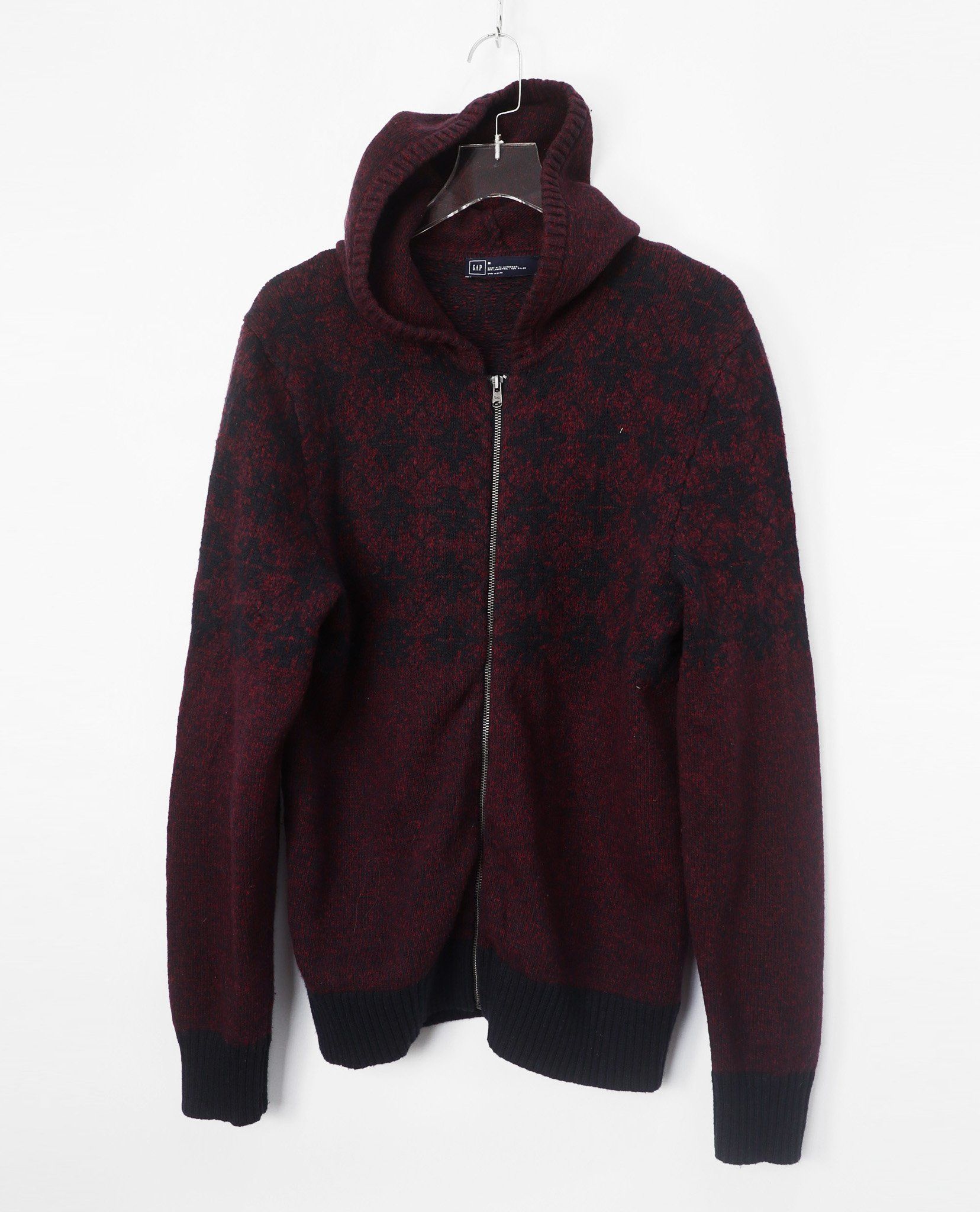 02.26.23 - VTG KNIT ZIP UP HOODIE - GAP