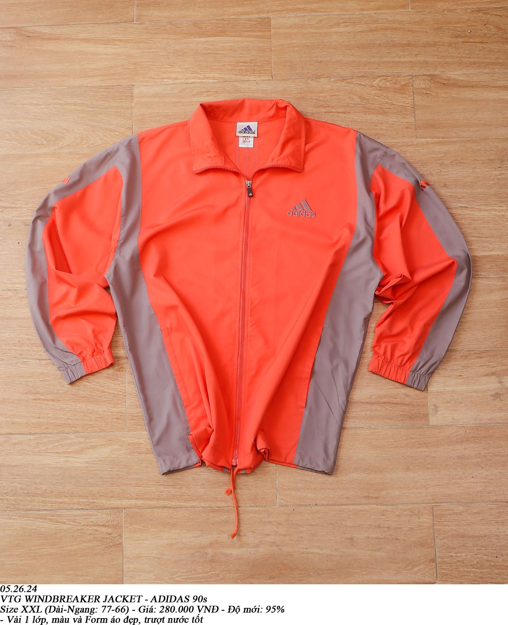 05.26.24 - VTG WINDBREAKER JACKET - ADIDAS 90s