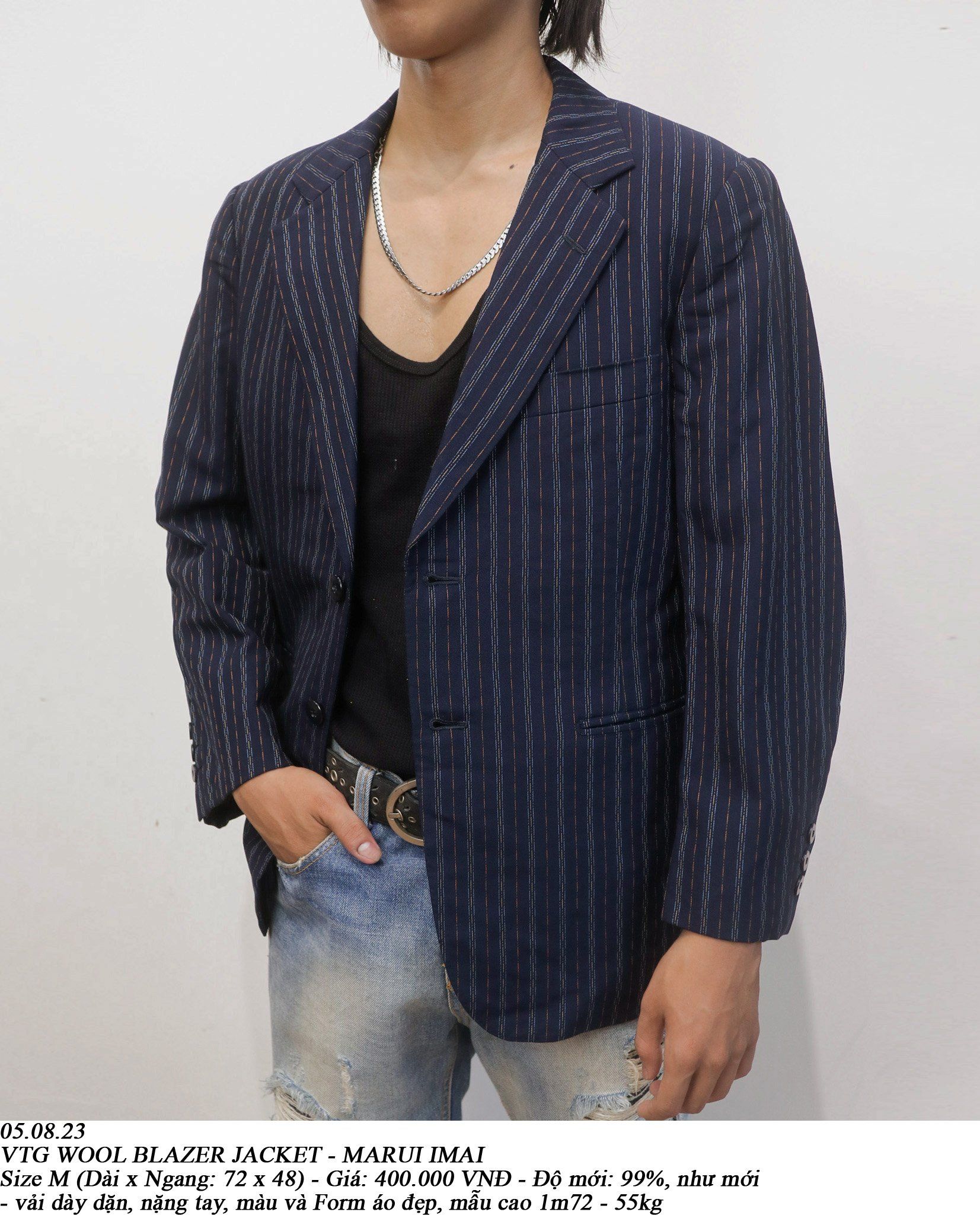 05.08.23 - VTG WOOL BLAZER JACKET - MARUI IMAI