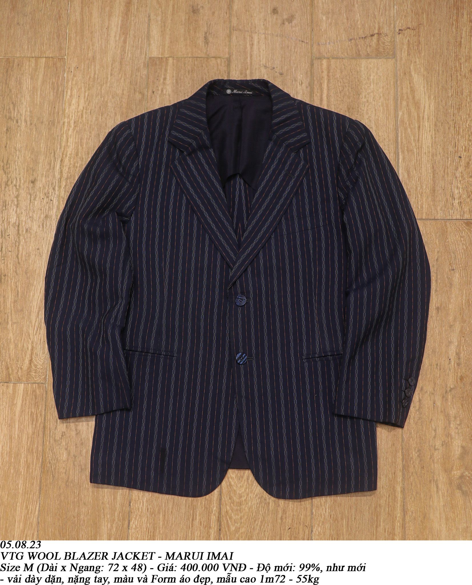 05.08.23 - VTG WOOL BLAZER JACKET - MARUI IMAI
