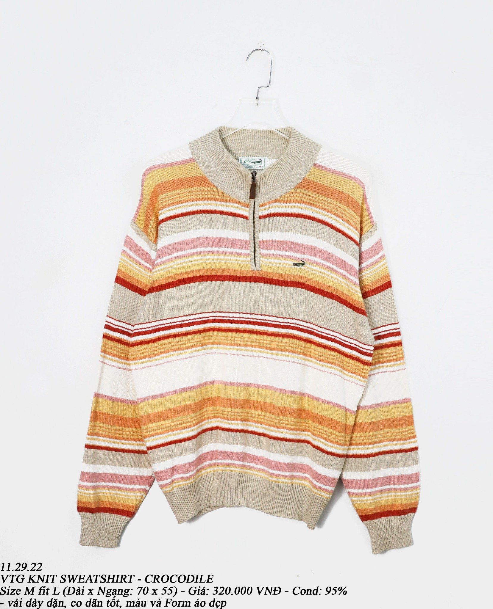 11.29.22 - VTG KNIT SWEATSHIRT - CROCODILE