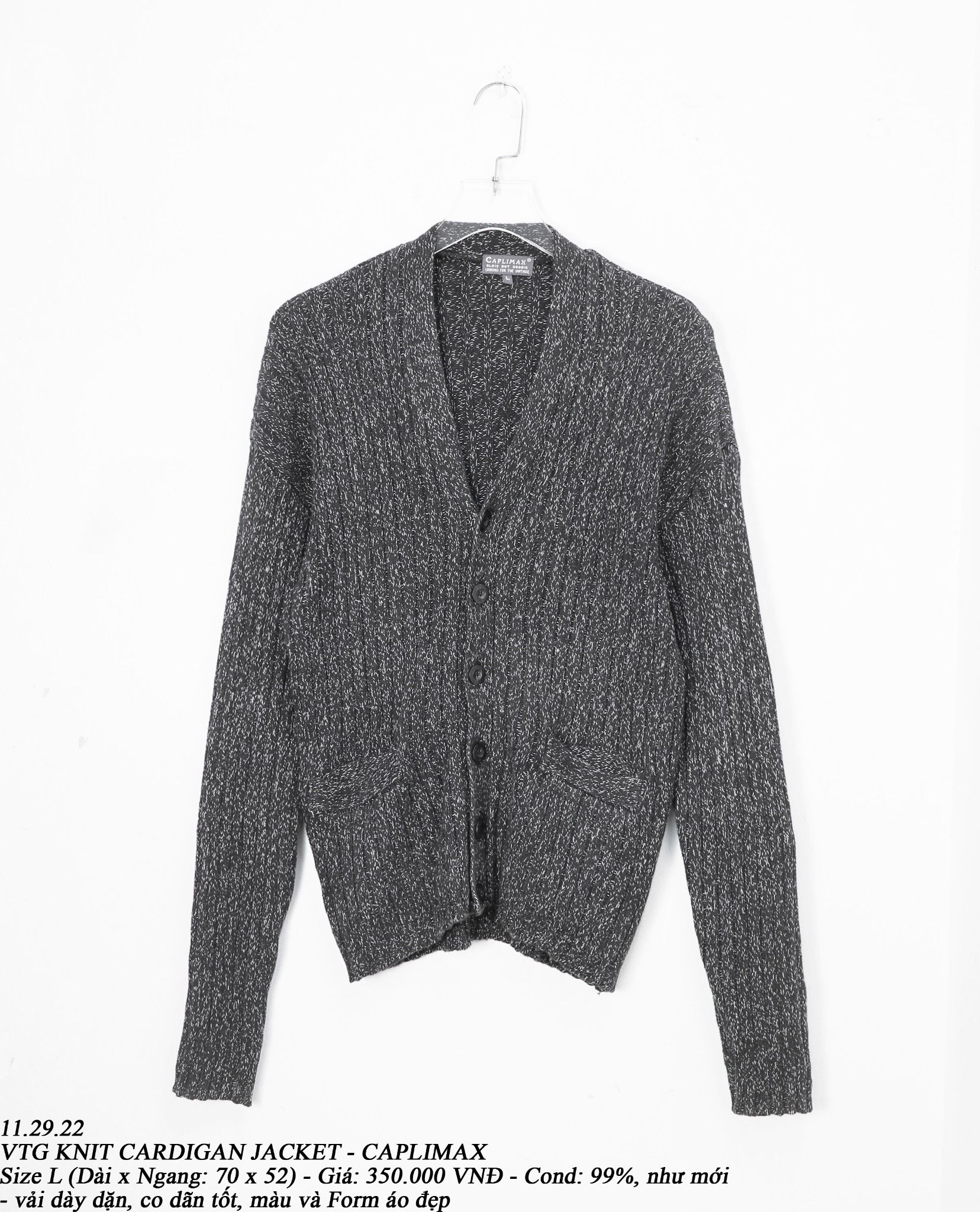 11.29.22 - VTG KNIT CARDIGAN JACKET - CAPLIMAX