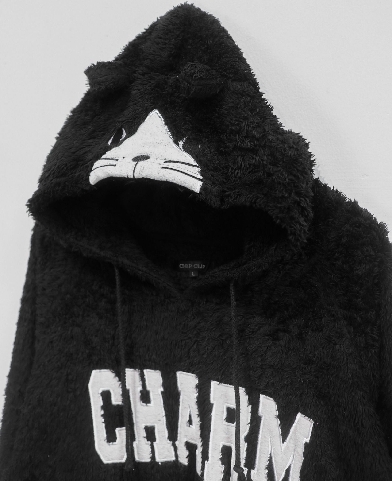 11.23.23 - VTG FAUX FUR PULLOVER HOODIE - CHIP CLIP