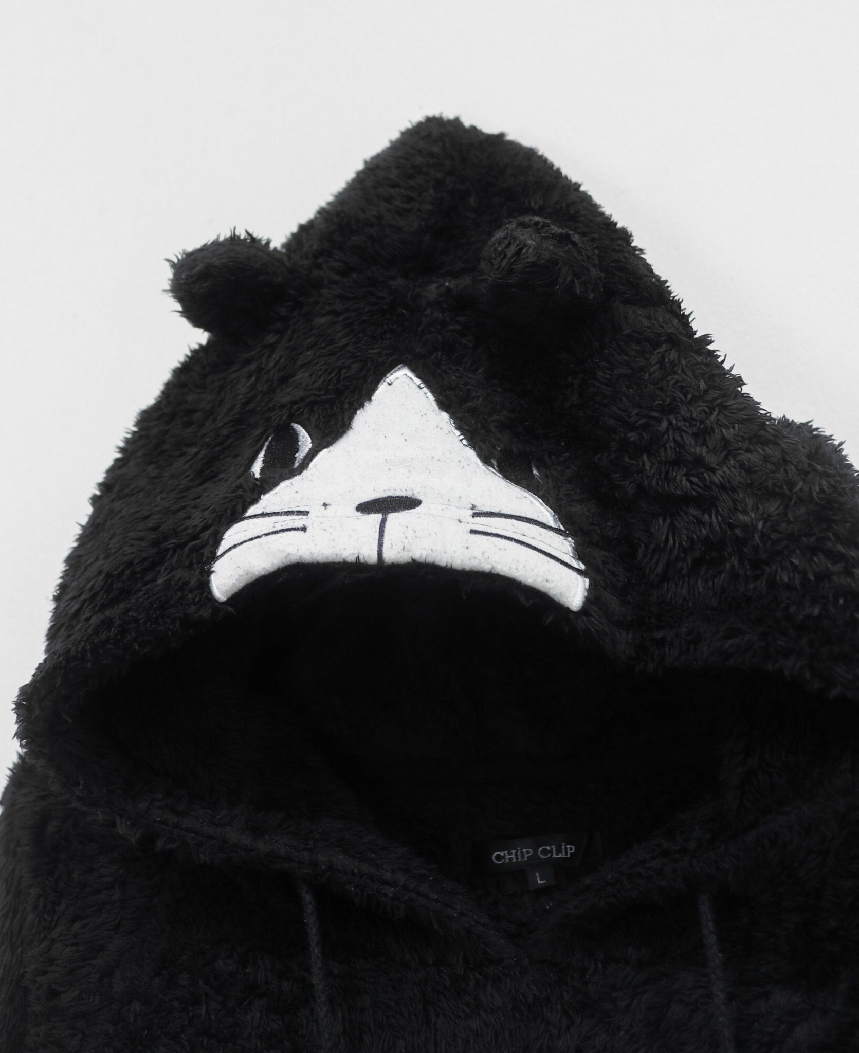 11.23.23 - VTG FAUX FUR PULLOVER HOODIE - CHIP CLIP