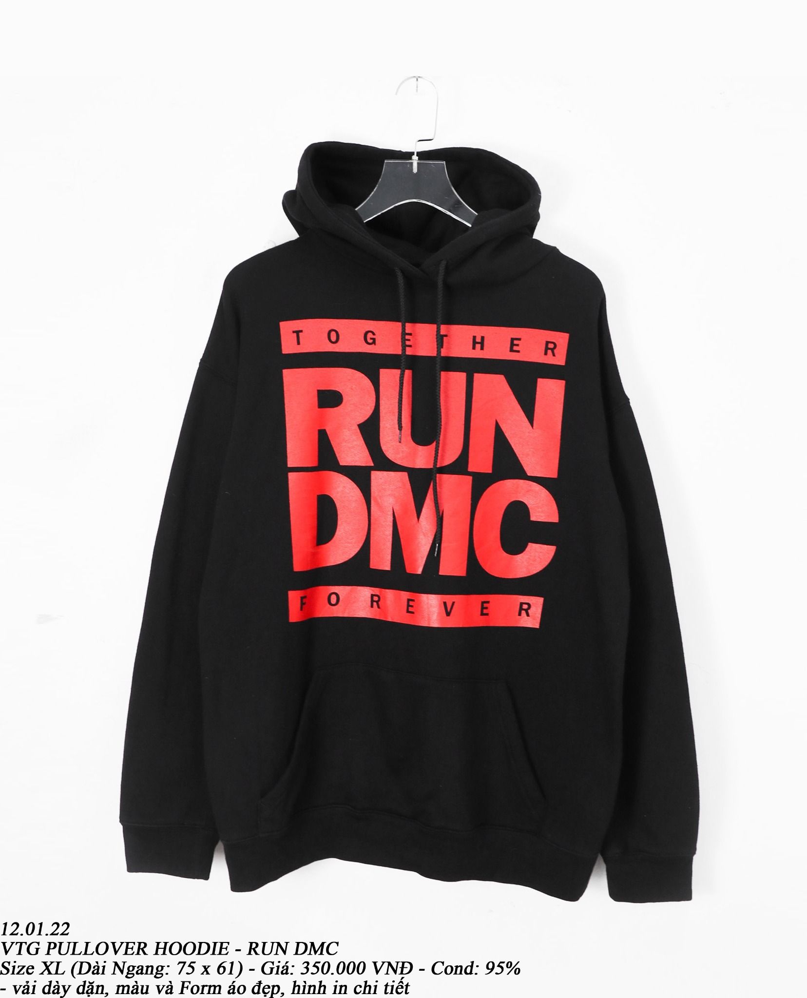 12.01.22 - VTG PULLOVER HOODIE - RUN DMC