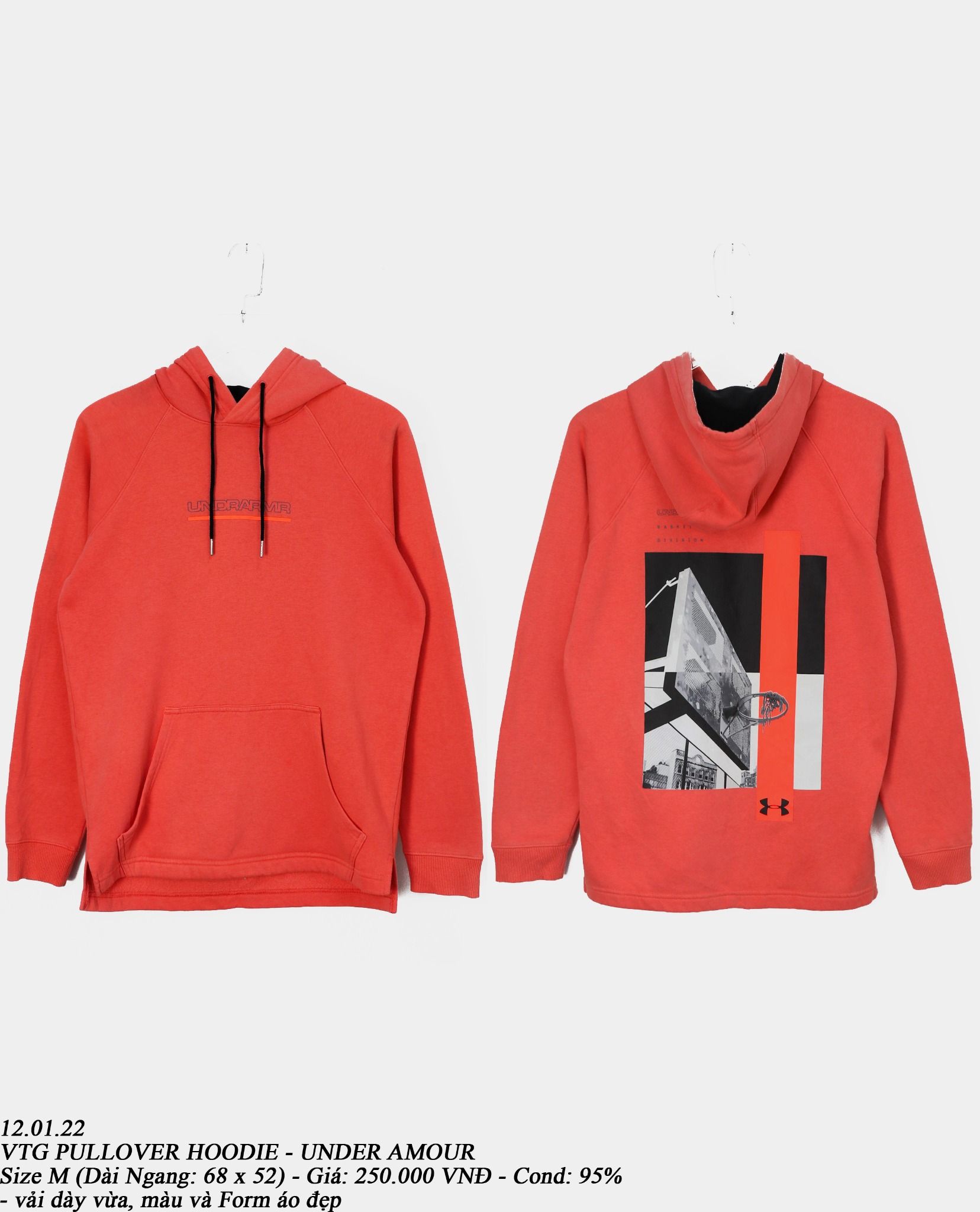 12.01.22 - VTG PULLOVER HOODIE - UNDER AMOUR