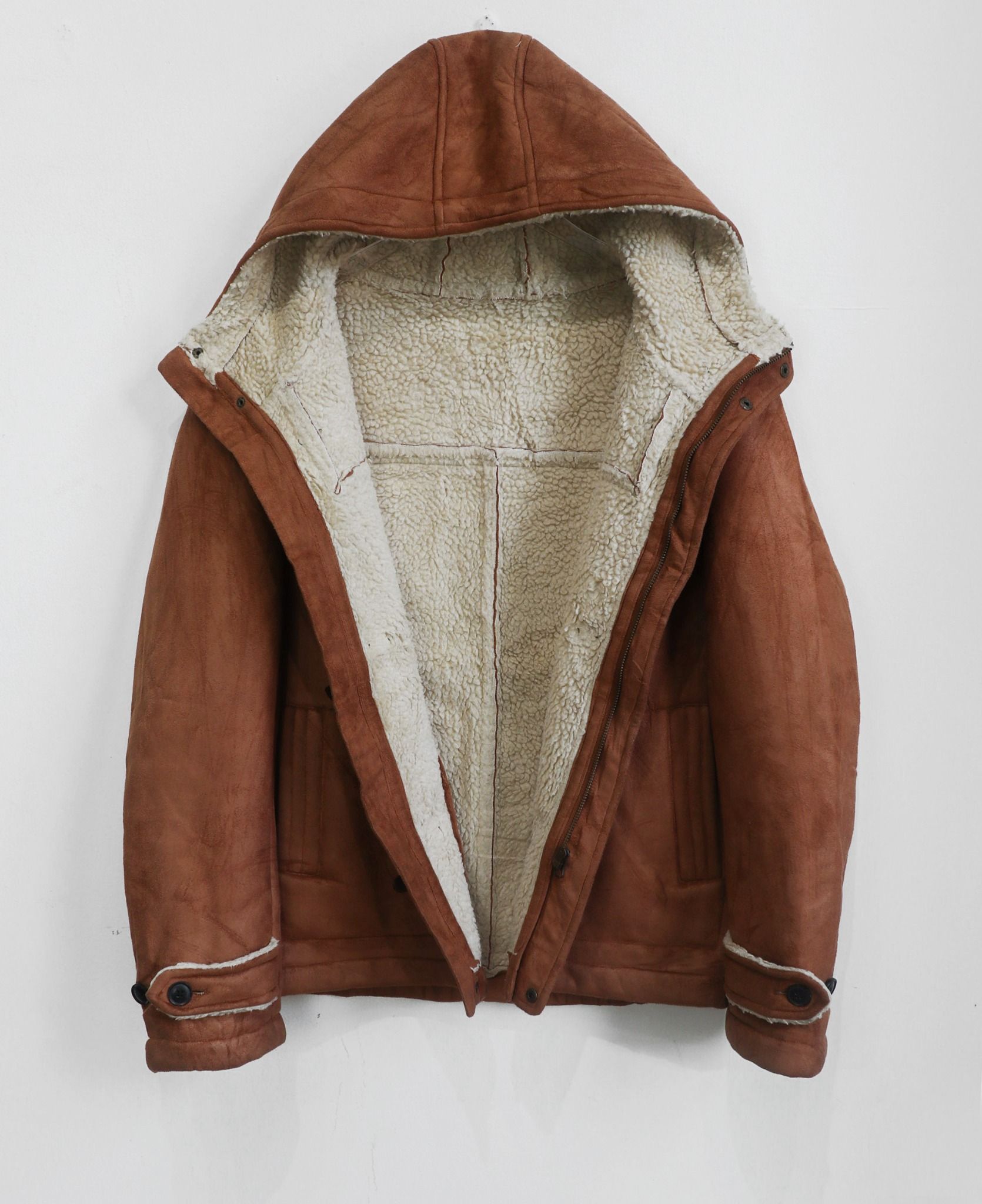 11.26.23 - VTG SHERPA LINED SUEDE JACKET - UNION STATION