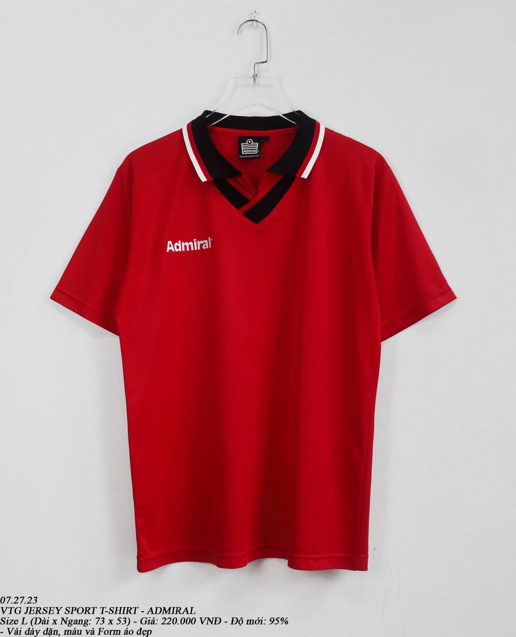 07.27.23 - VTG JERSEY SPORT T-SHIRT - ADMIRAL
