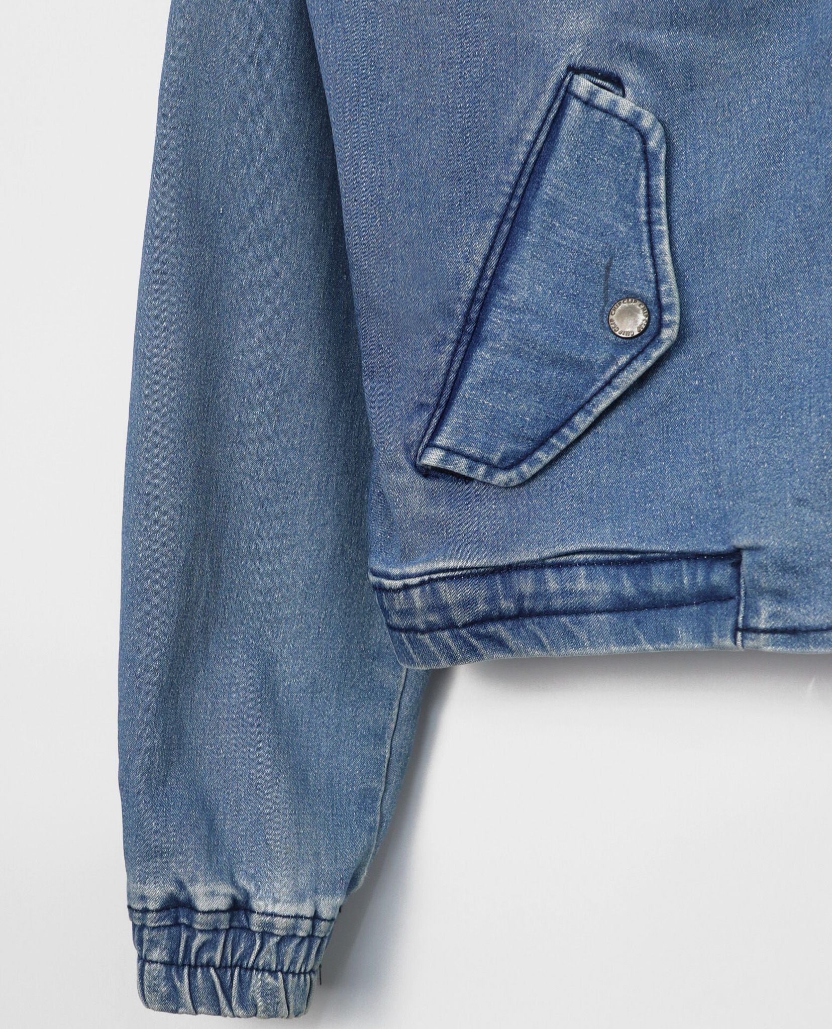 02.28.23 - VTG DENIM LOOK BOMBER JACKET - CHIP CLIP