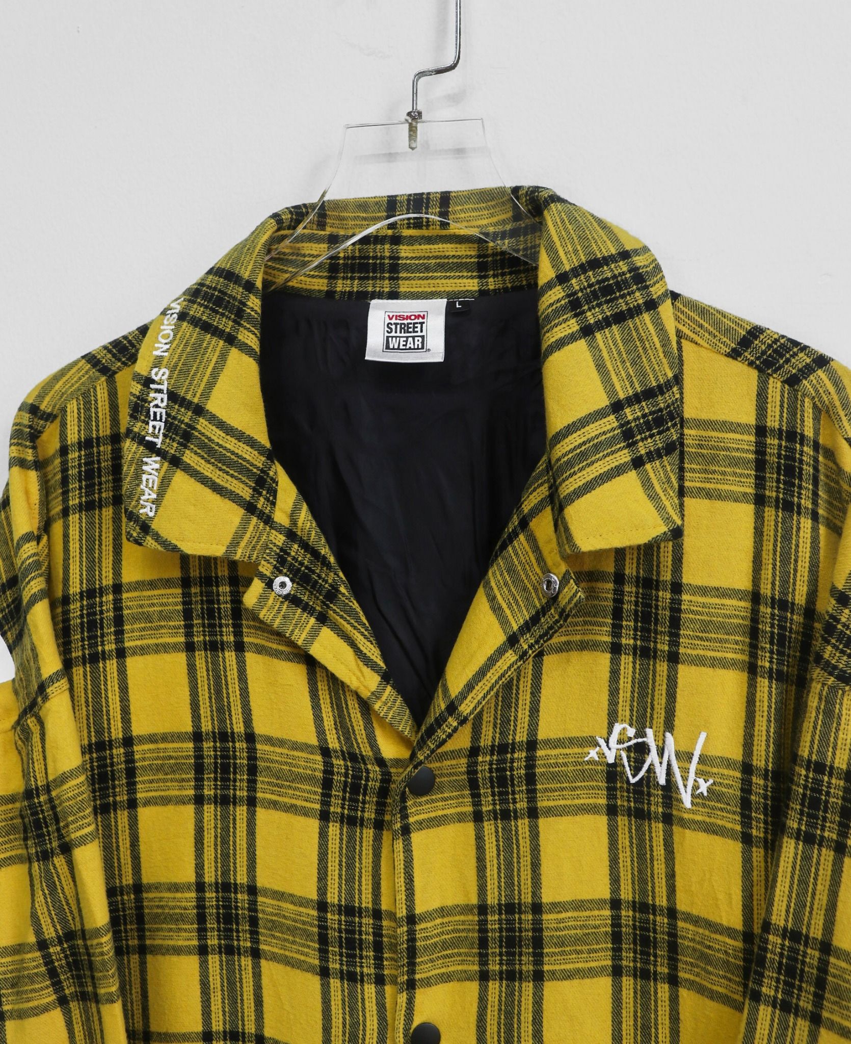 11.26.23 - VTG FLANNEL COACH JACKET - VISION STREETWEAR