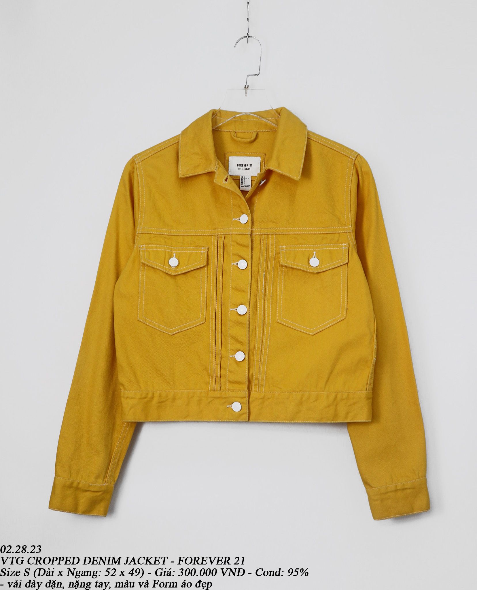 02.28.23 - VTG CROPPED DENIM JACKET - FOREVER 21
