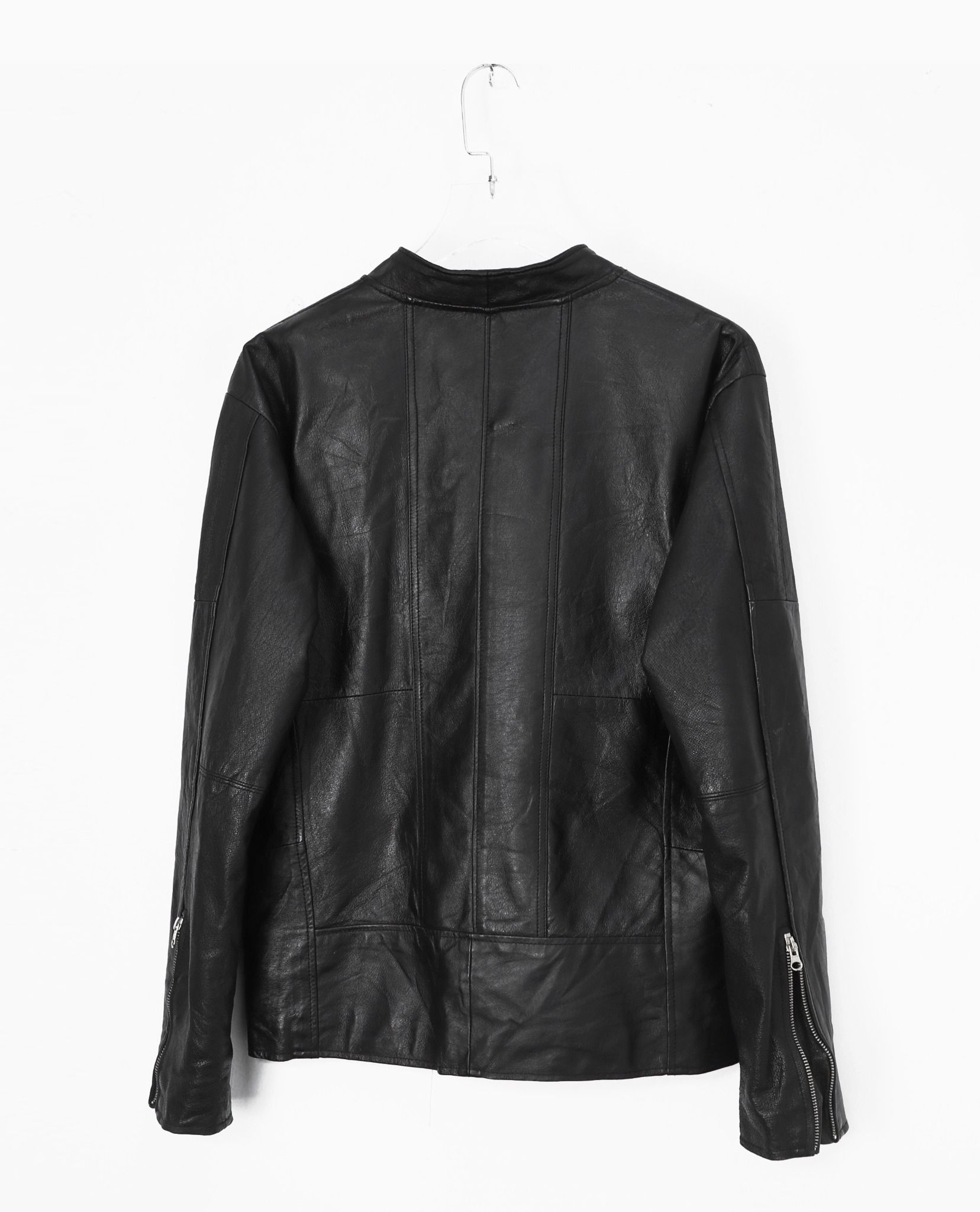 01.14.23 - VTG REAL LEATHER RIDER JACKET - BK COLLECTION REWORKED LEATHER
