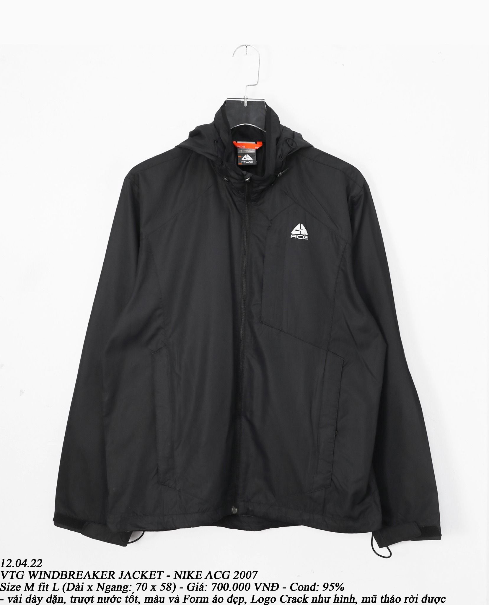 12.04.22 - VTG WINDBREAKER JACKET - NIKE ACG 2007