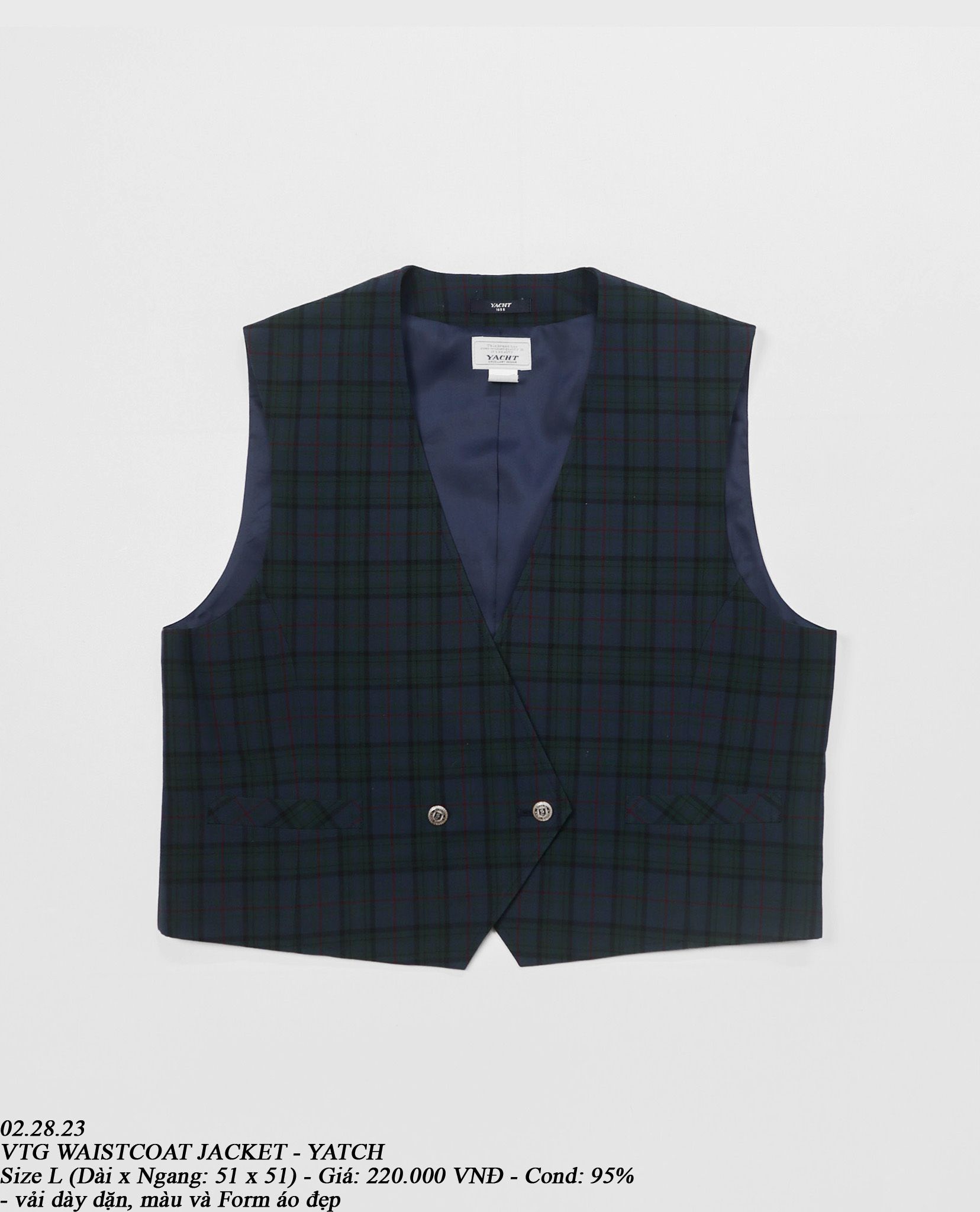 02.28.23 - VTG WAISTCOAT JACKET - YATCH