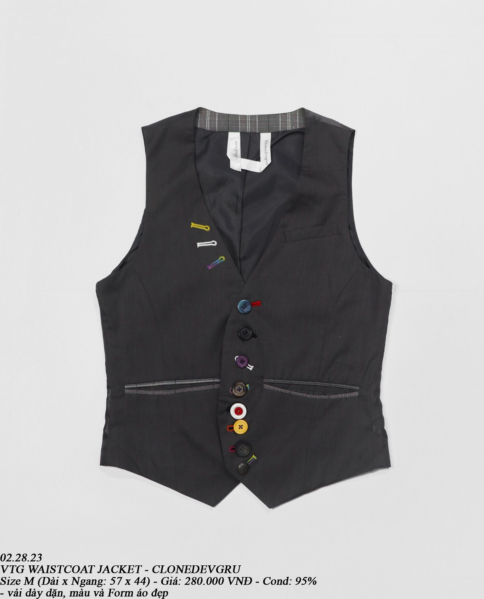 02.28.23 - VTG WAISTCOAT JACKET - CLONEDEVGRU