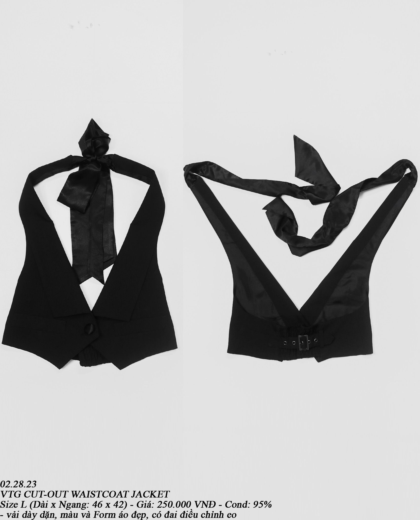 02.28.23 - VTG CUT-OUT WAISTCOAT JACKET