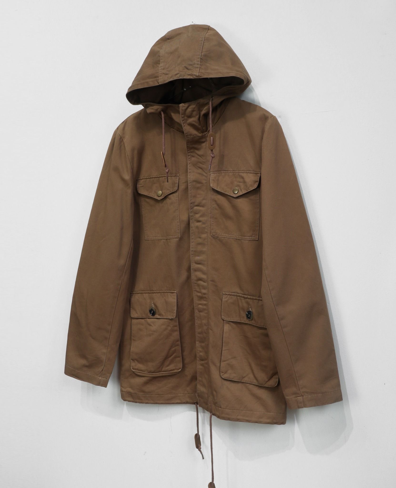 01.14.24 - VTG DENIM MILITARY PARKA JACKET - STRAY