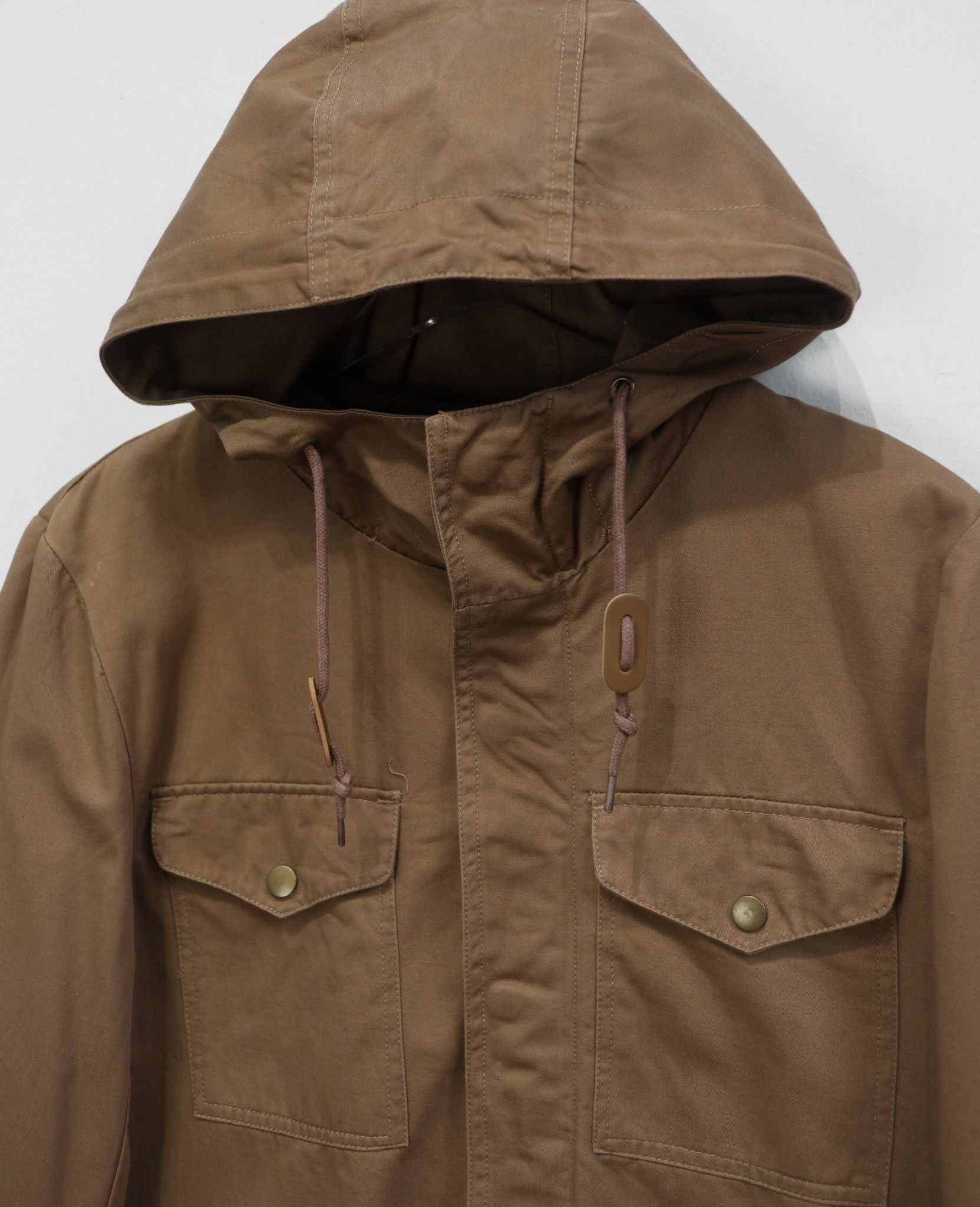 01.14.24 - VTG DENIM MILITARY PARKA JACKET - STRAY
