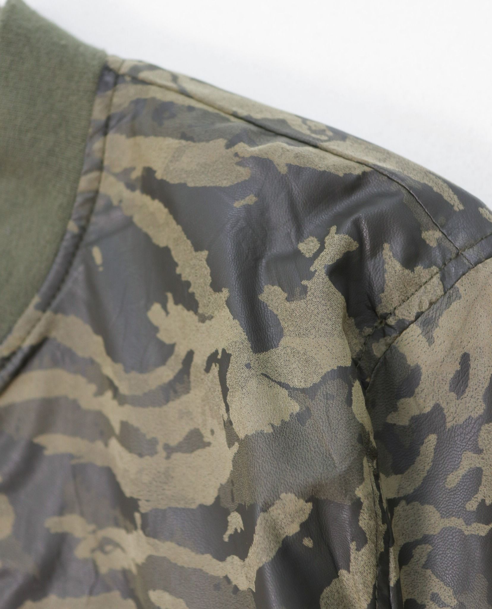 12.04.22 - VTG SYNTHETIC LEATHER BOMBER JACKET - RESTORATION