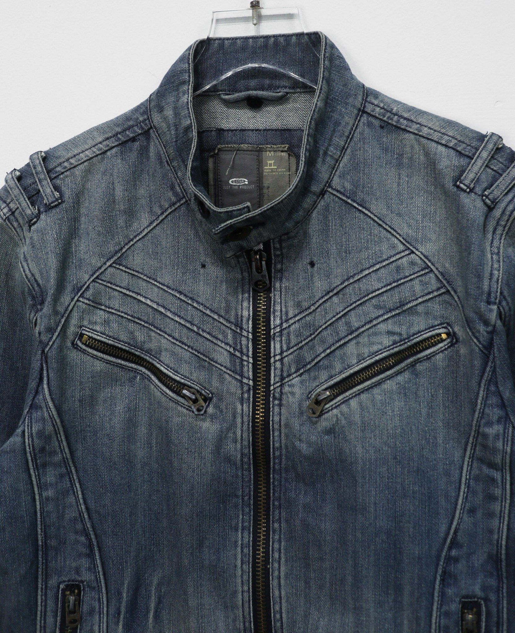 01.14.24 - VTG DENIM BIKER JACKET - G-STAR RAW