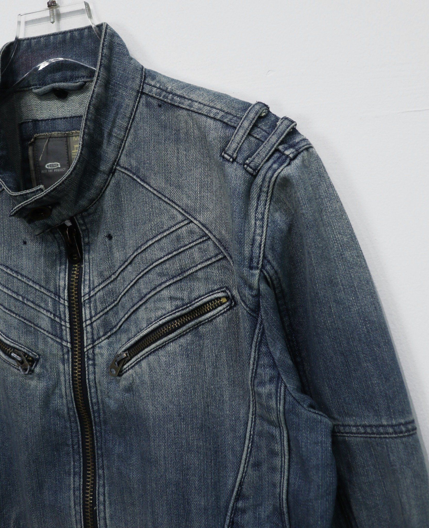 01.14.24 - VTG DENIM BIKER JACKET - G-STAR RAW