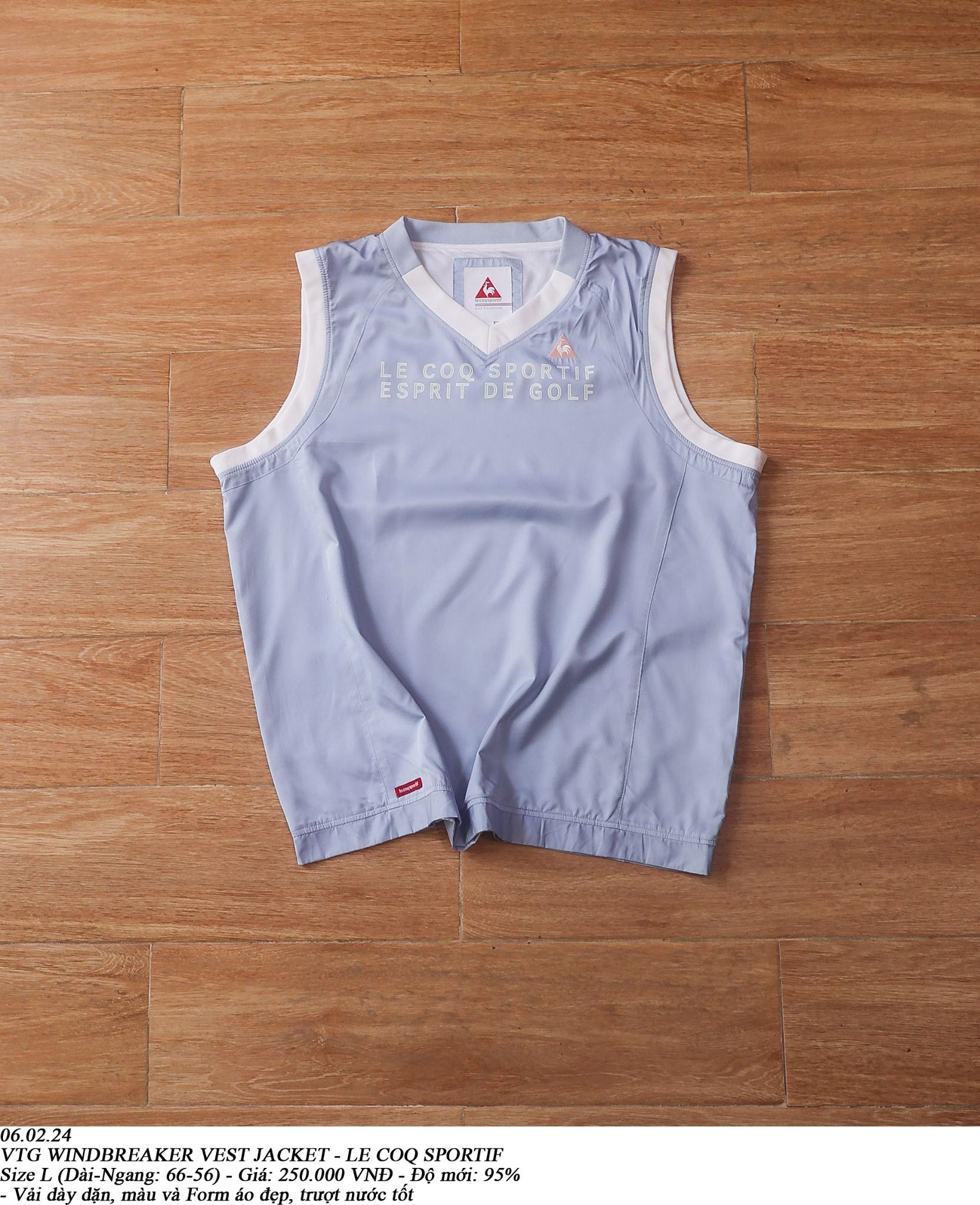 06.02.24 - VTG WINDBREAKER VEST JACKET - LE COQ SPORTIF