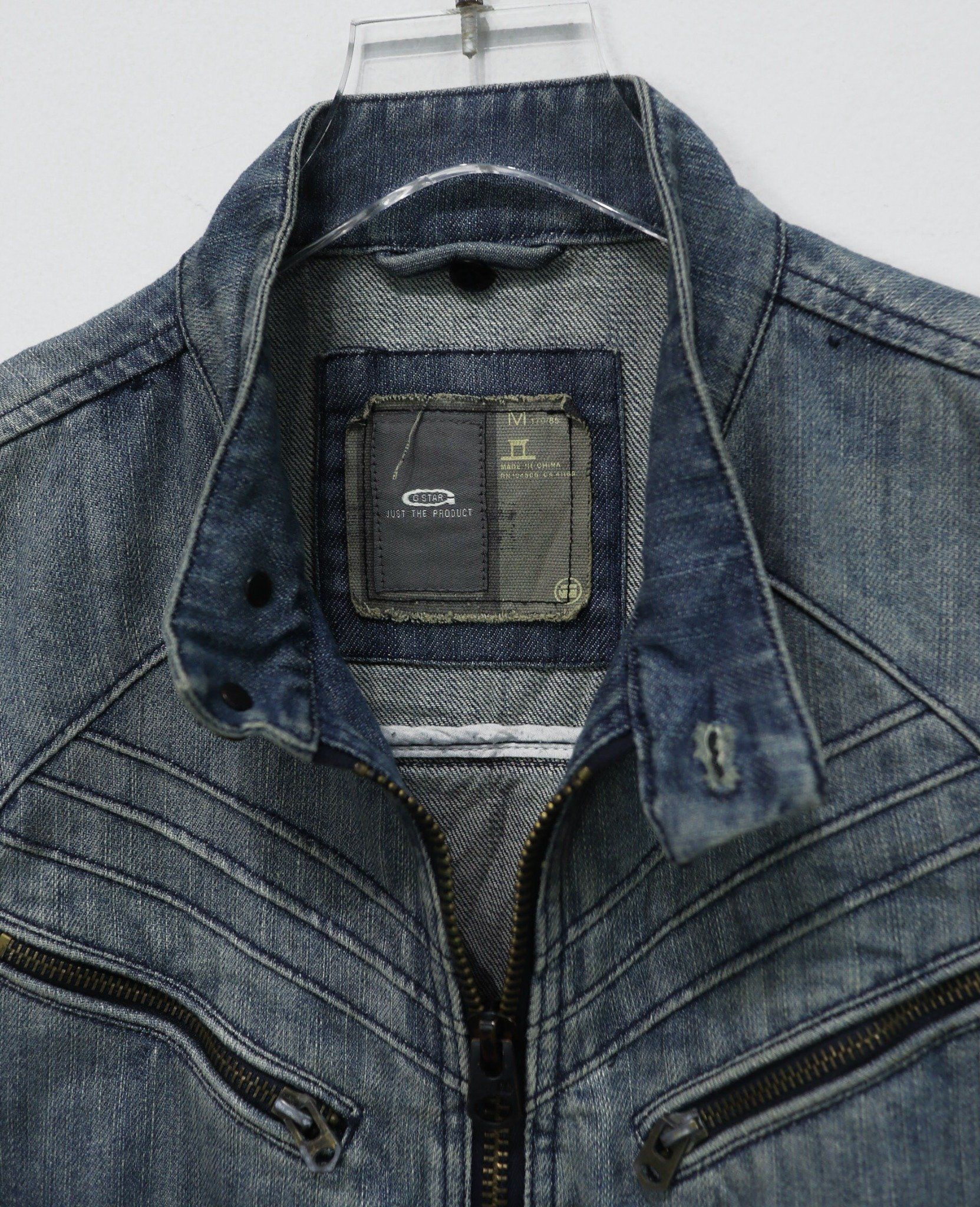 01.14.24 - VTG DENIM BIKER JACKET - G-STAR RAW
