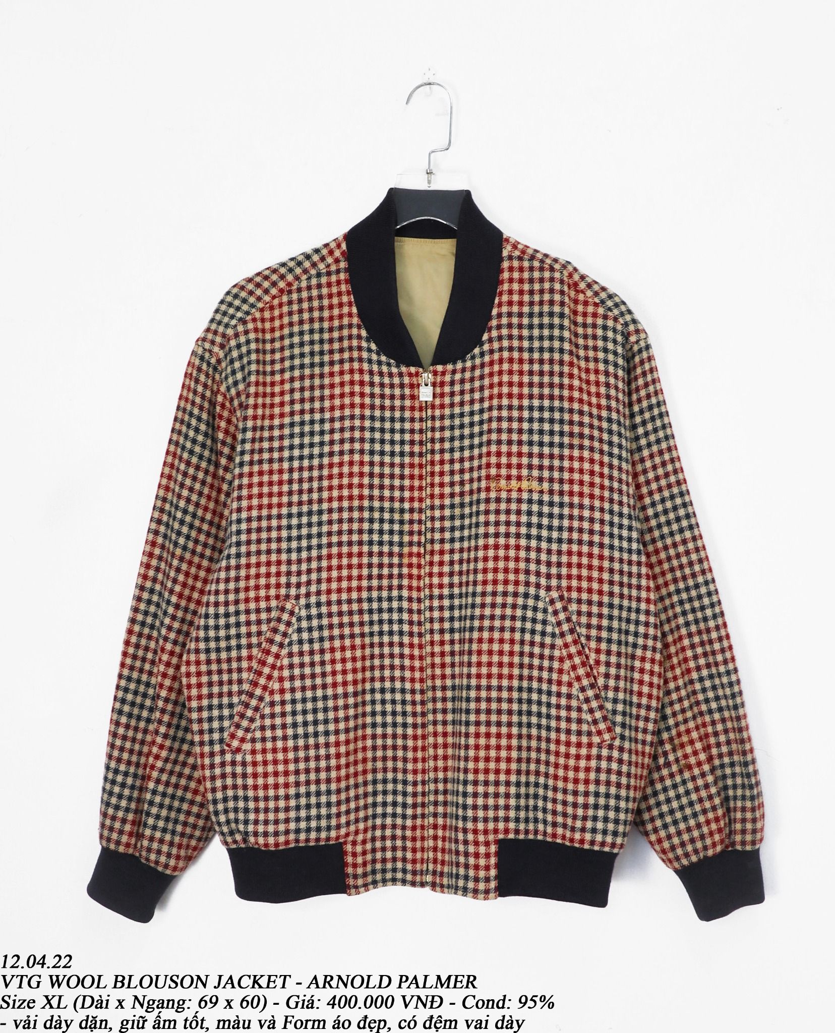 12.04.22 - VTG WOOL BLOUSON JACKET - ARNOLD PALMER