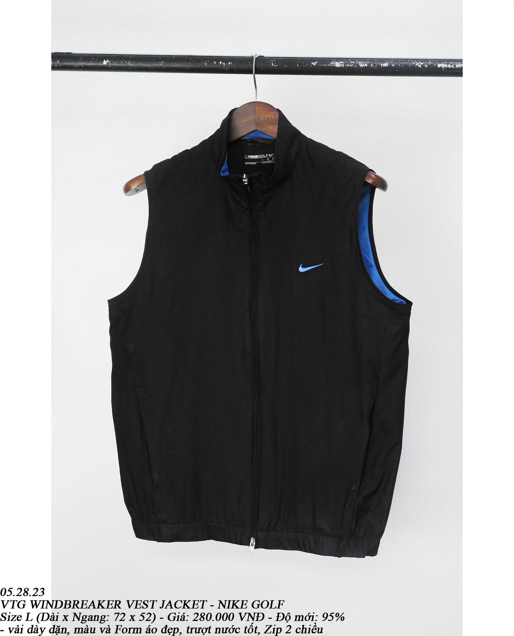 05.28.23 - VTG WINDBREAKER VEST JACKET - NIKE GOLF