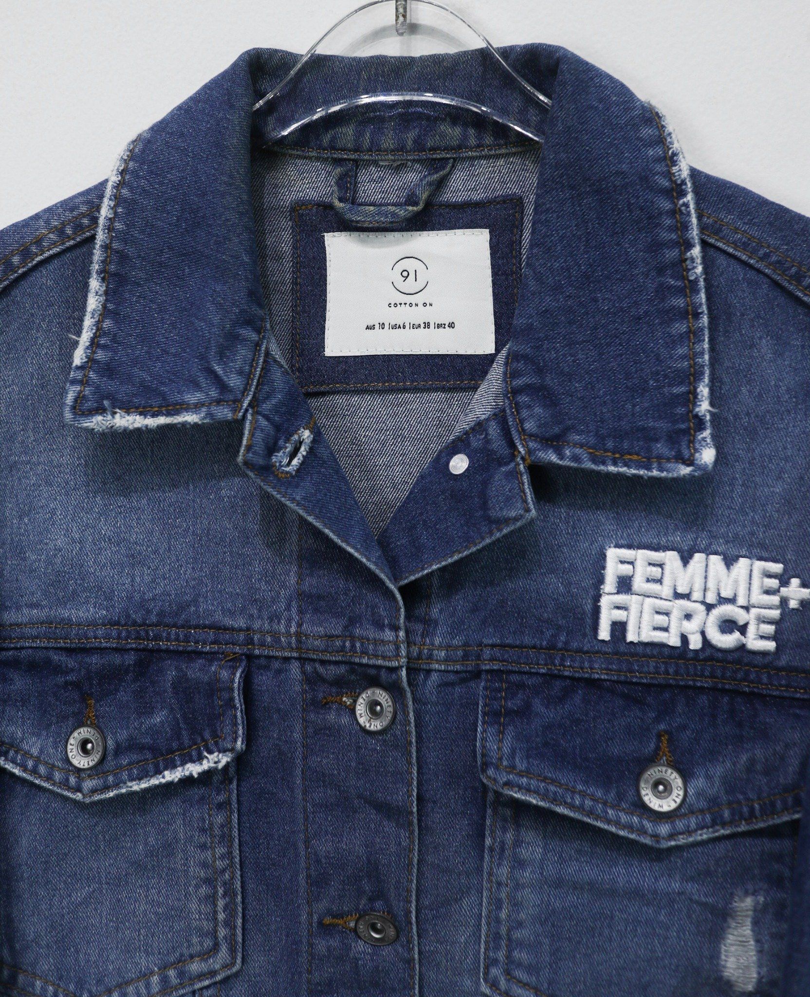 01.14.24 - VTG CROPPED DENIM JACKET - COTTON ON