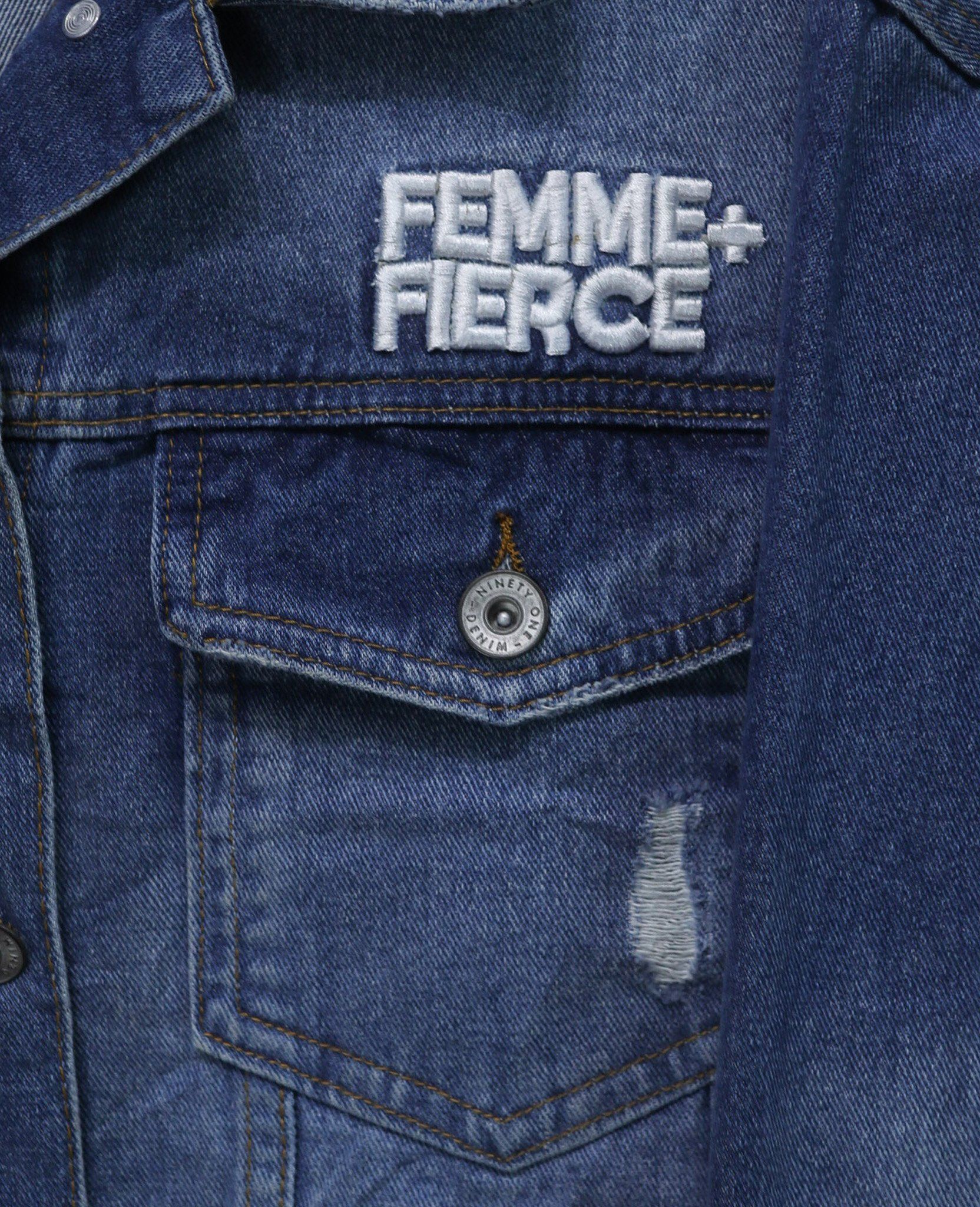 01.14.24 - VTG CROPPED DENIM JACKET - COTTON ON