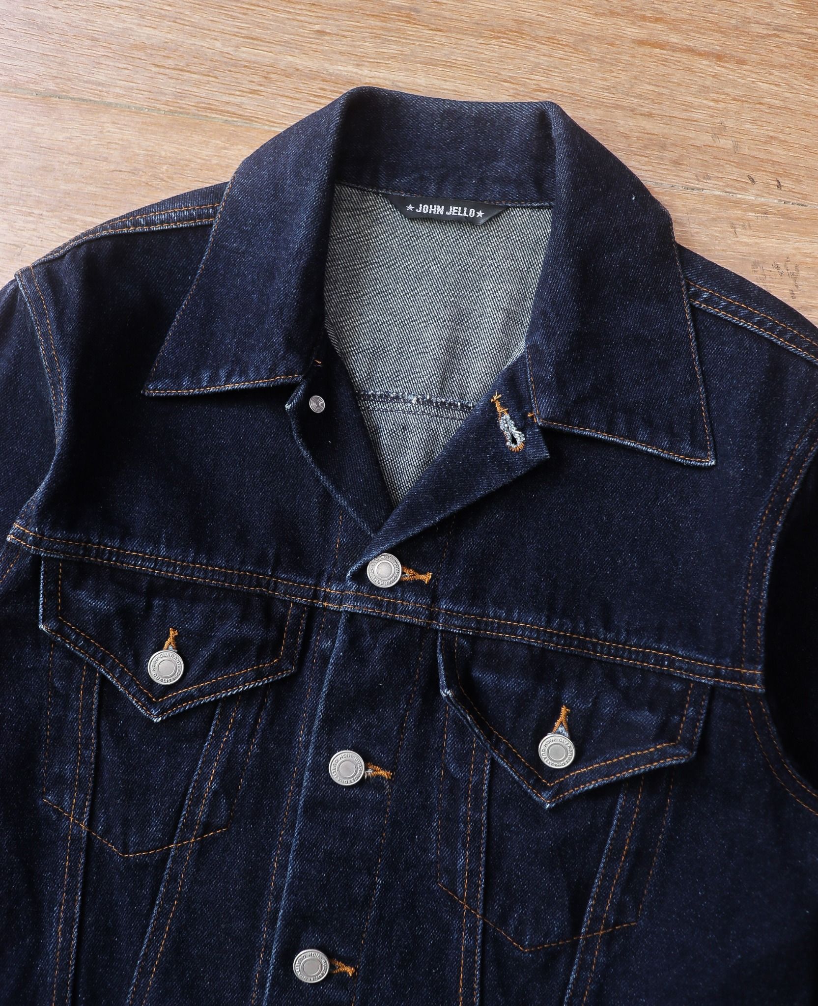 06.02.24 - VTG CROPPED DENIM TRUCKER JACKET - JOHN JELLO