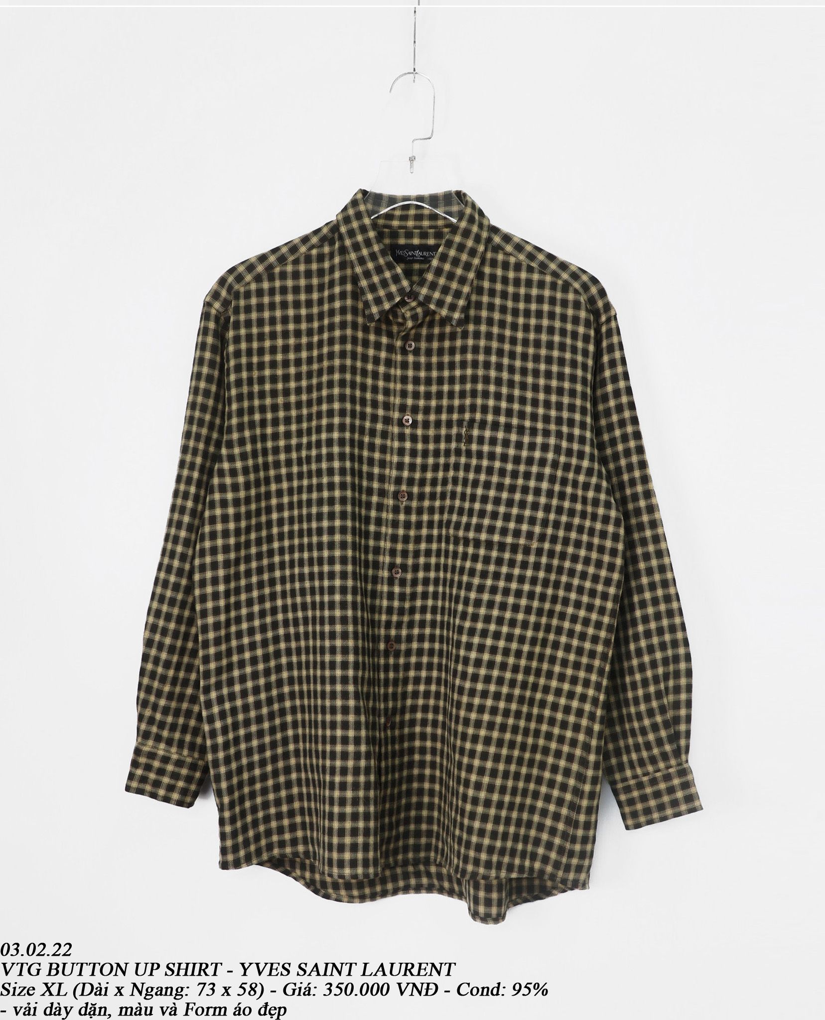03.02.23 - VTG BUTTON UP SHIRT - YVES SAINT LAURENT