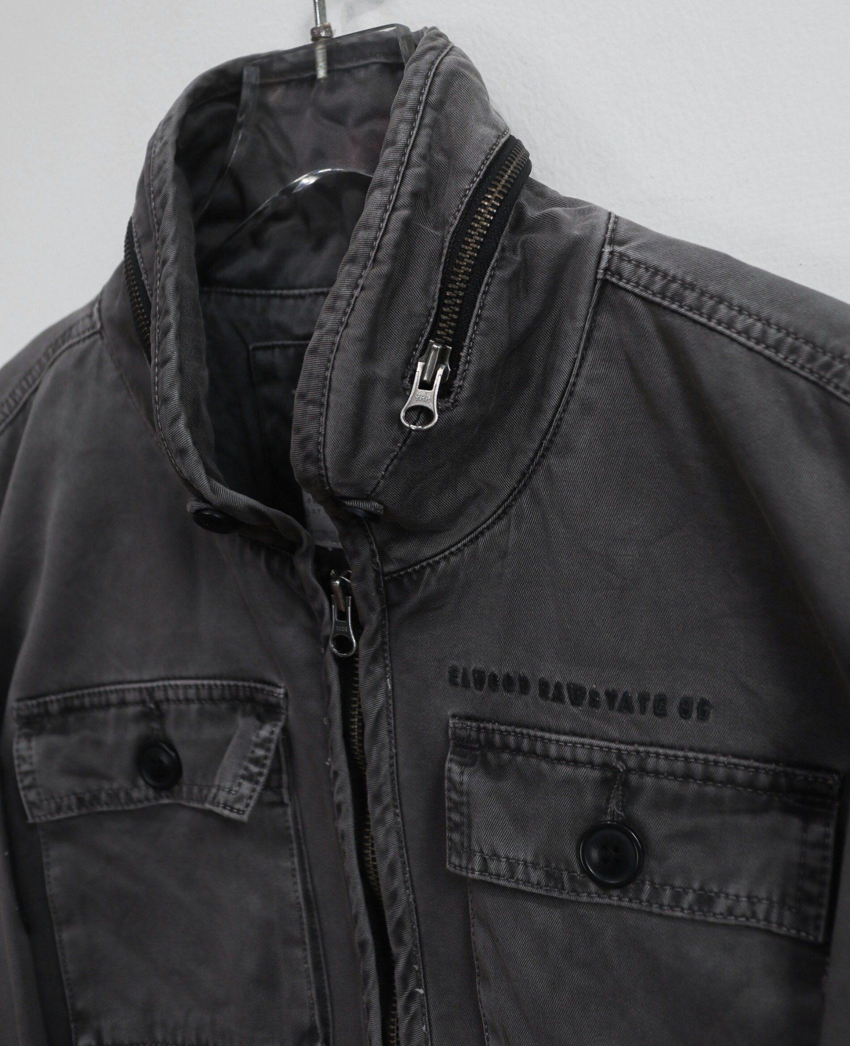 01.14.24 - VTG DENIM BIKER JACKET - ELWOOD RAW STATE