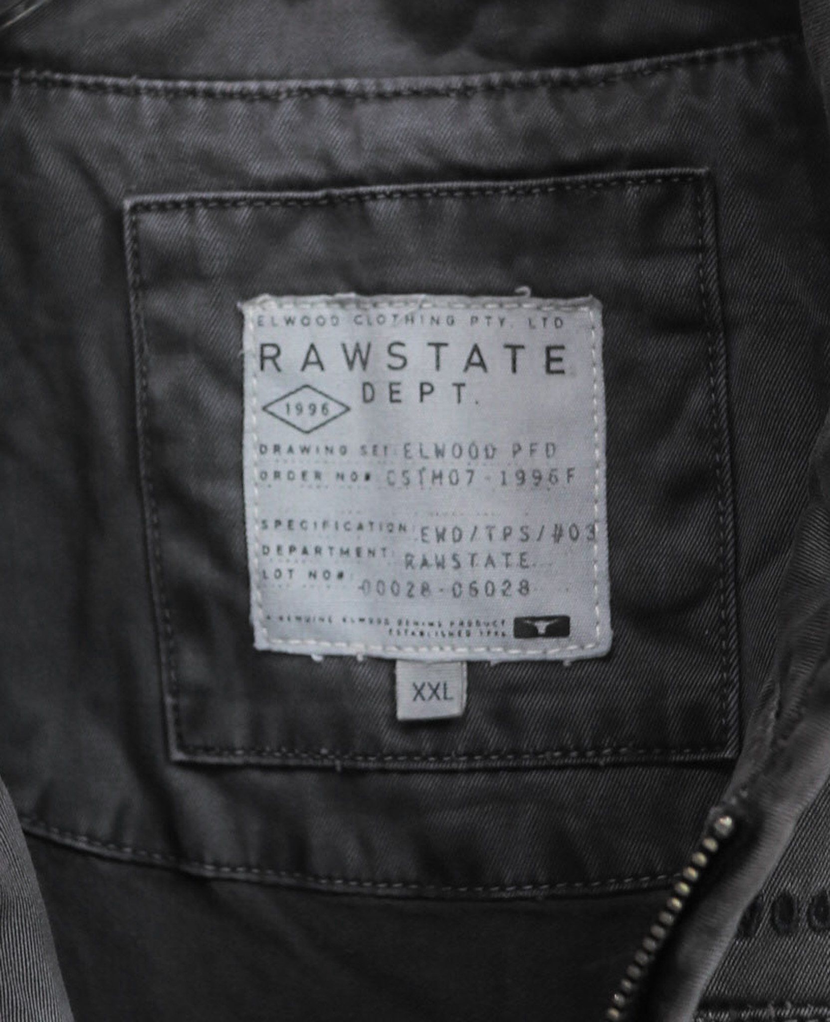 01.14.24 - VTG DENIM BIKER JACKET - ELWOOD RAW STATE