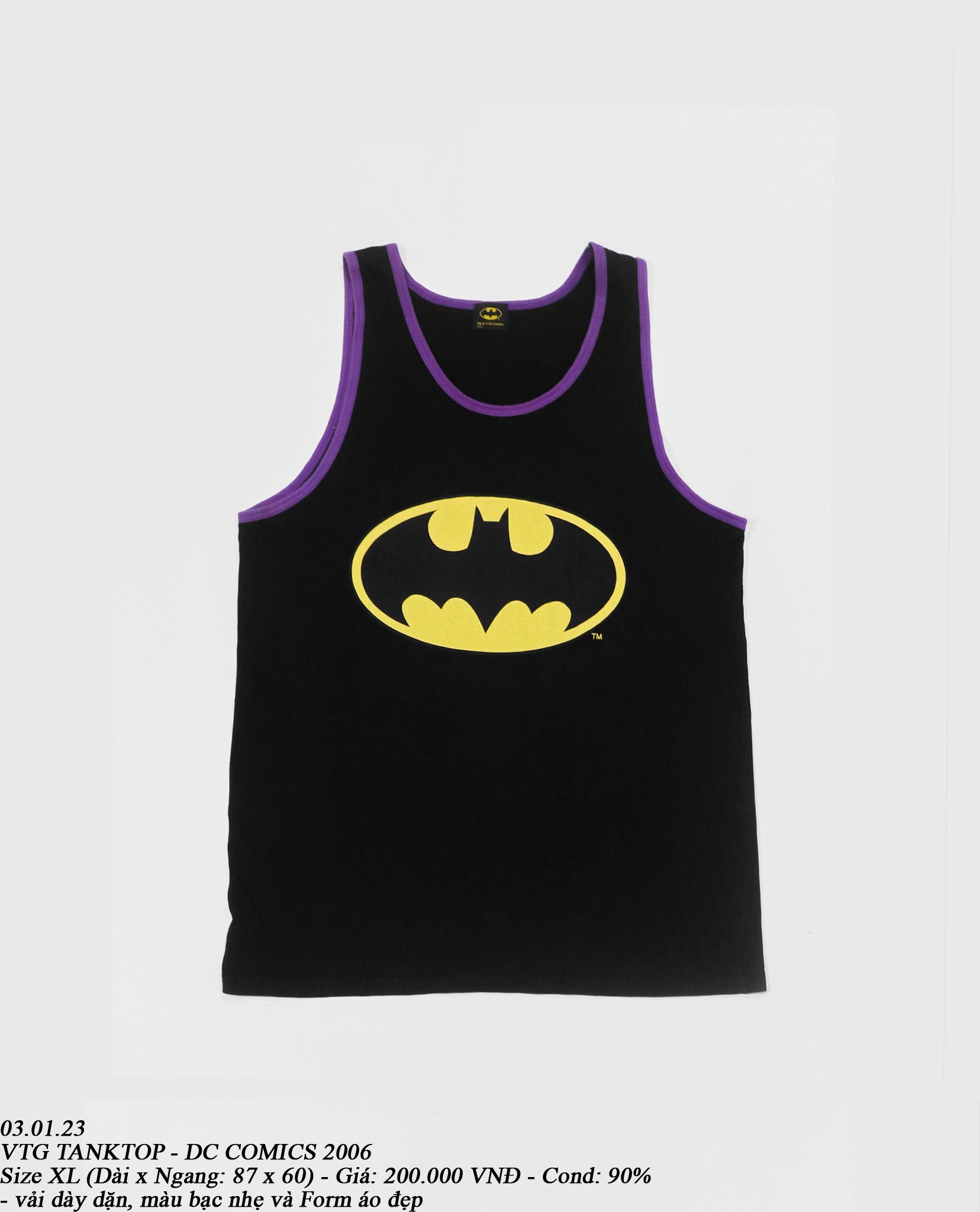 03.01.23 - VTG TANKTOP - DC COMICS 2006