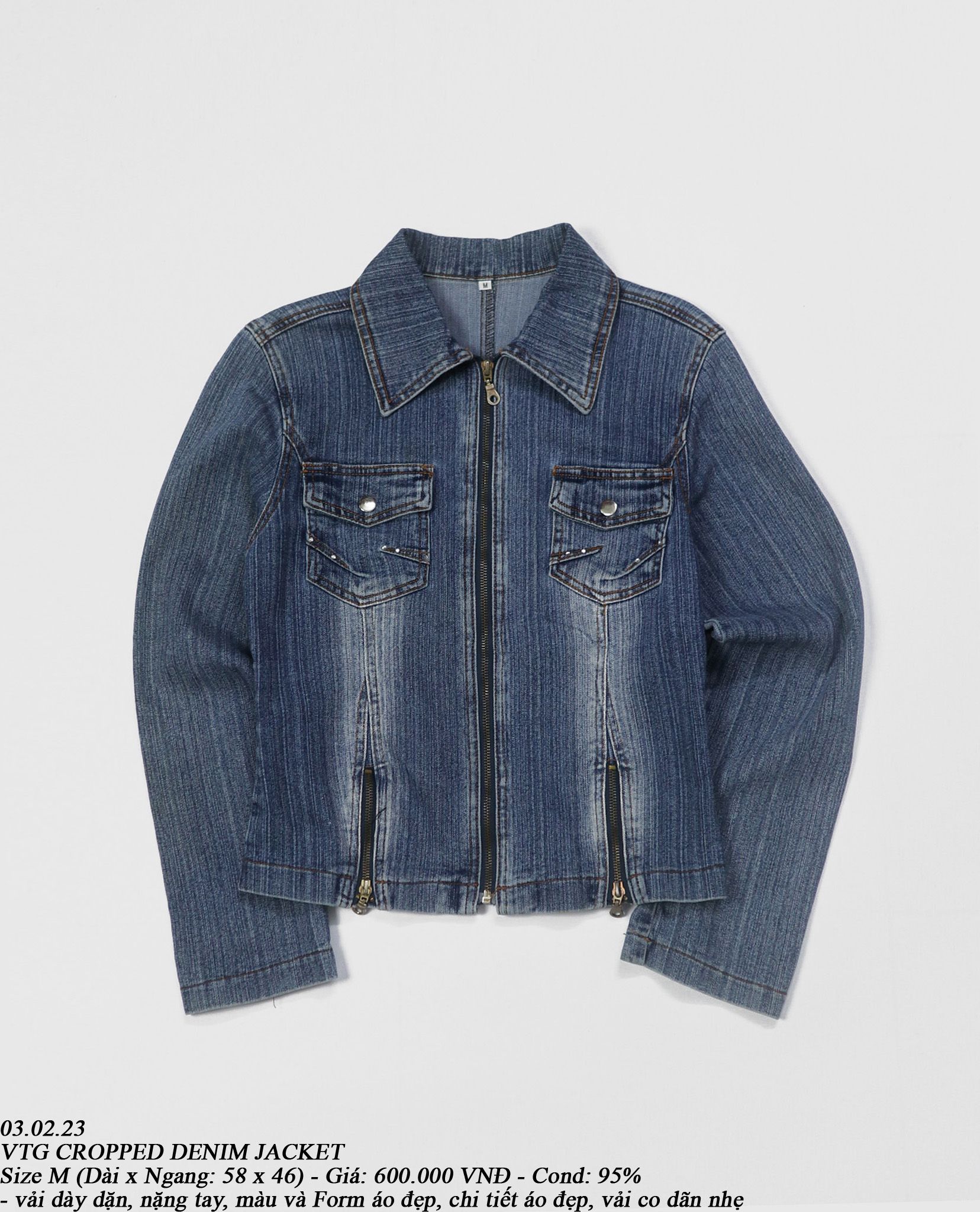 03.02.23 - VTG CROPPED DENIM JACKET