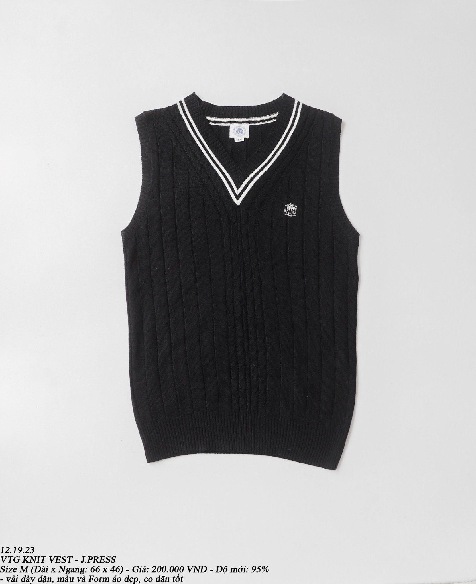 12.19.23 - VTG KNIT VEST - J.PRESS