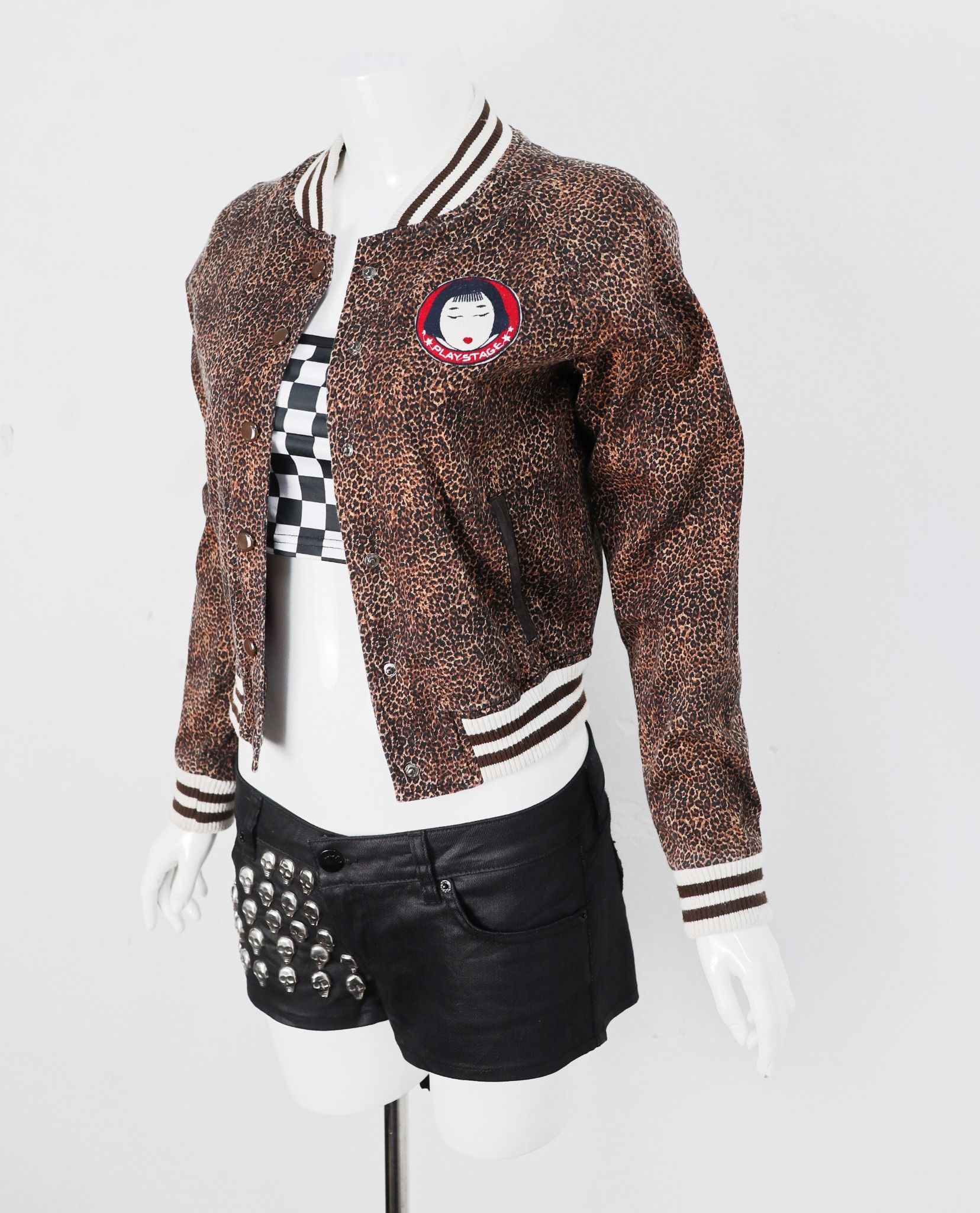 11.30.22 - VTG CROPPED BASEBALL JACKET - PLAY STAGE